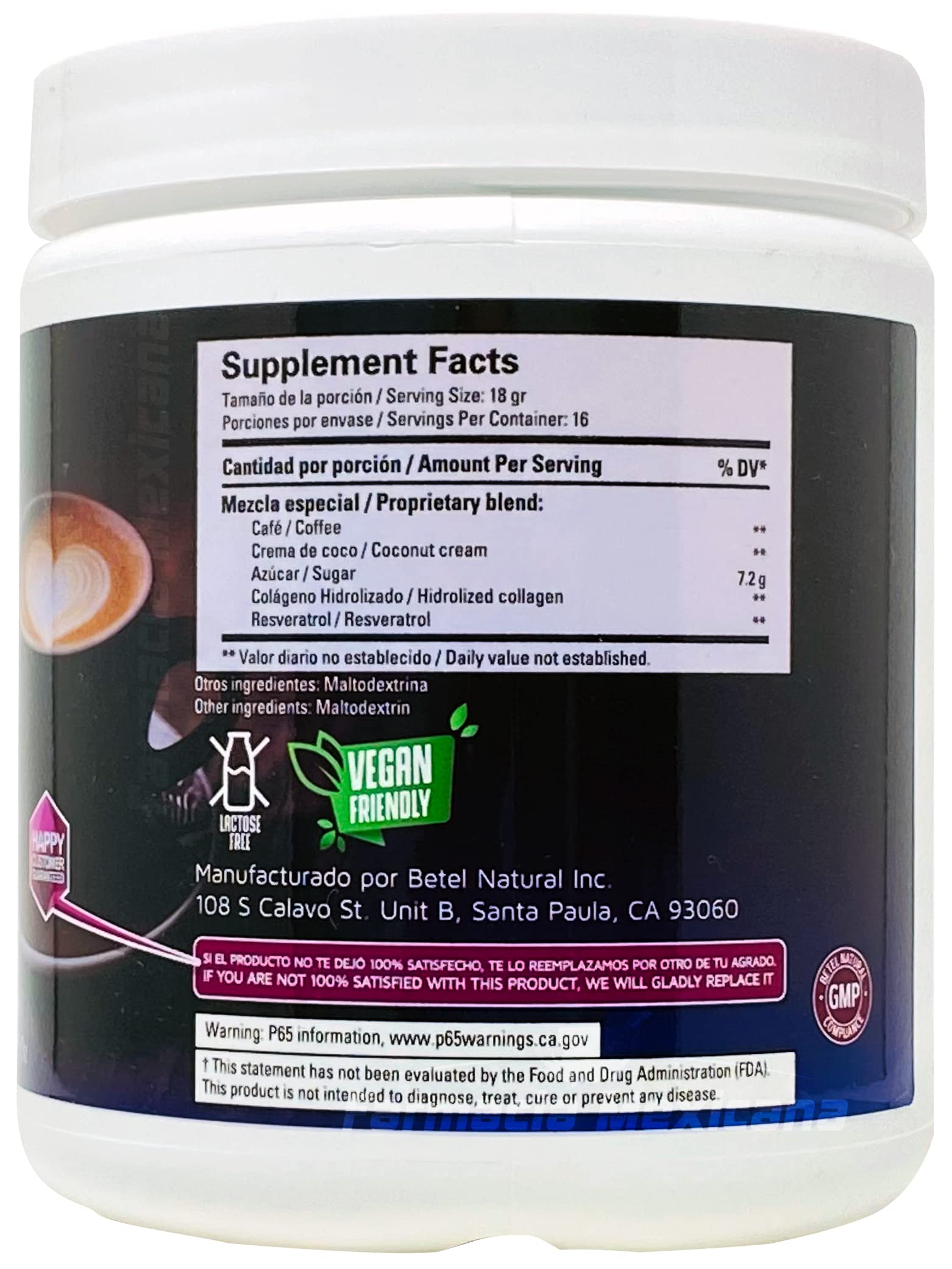 Premium Instant Coffee with Resveratrol & Collagen - 300g Antioxidant-Rich Energy Boost for Skin & Health - Perfect for Morning Routine, Office & Travel