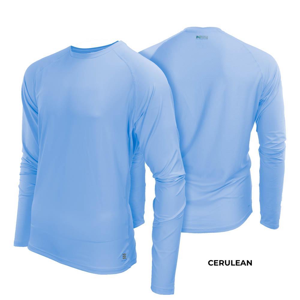 Men's Cooling Long Sleeve Shirt - Breathable UV Protection Moisture Wicking Performance Shirt for Hiking, Running & Outdoor Activities