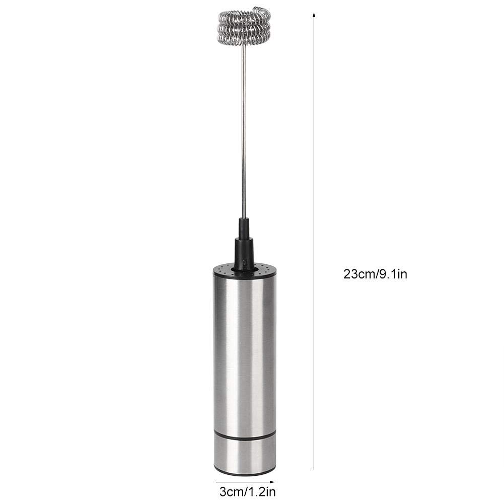Electric Milk Frother & Coffee Stirrer - Stainless Steel Handheld Blender for Coffee, Eggs, and Baking - Perfect for Home Kitchen, Cafe, and Office Use