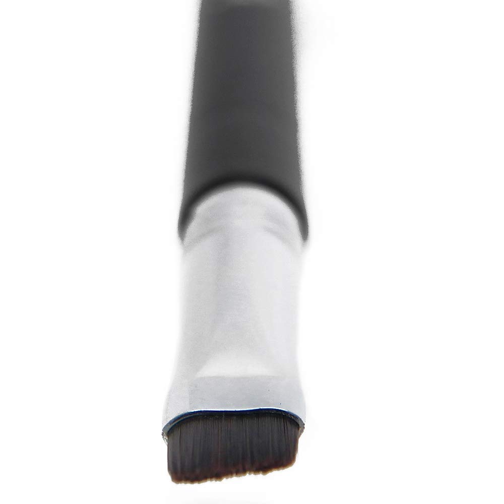 Beauty Junkees Precision Eyeliner Brush - Thin Winged Liner Brush for Liquid, Cream & Powder Makeup | Angled Tightline Brush for Eyebrows & Eye Makeup | Perfect for Professional & Everyday Makeup Looks