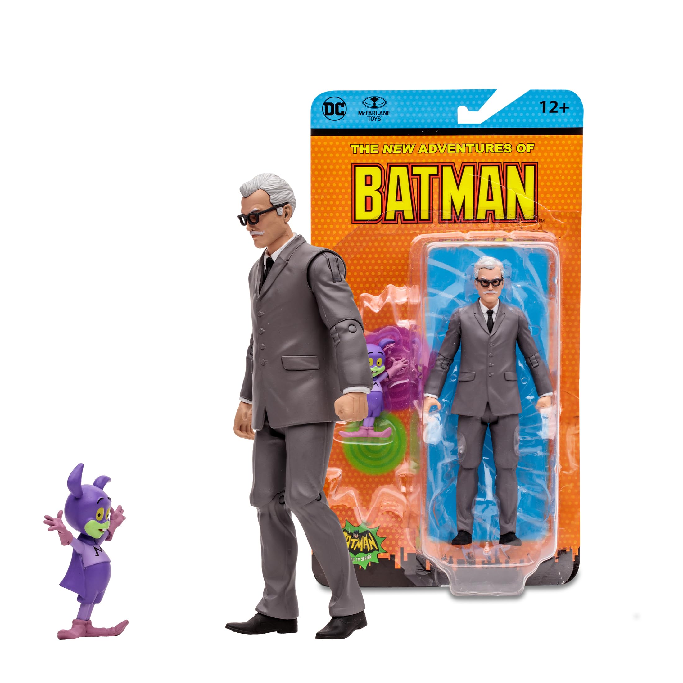 McFarlane Toys DC Retro Commissioner Gordon Action Figure 6 Inch - The New Adventures of Batman Collectible Toy for Display & Play - Perfect for DC Fans, Collectors, and Gift Giving