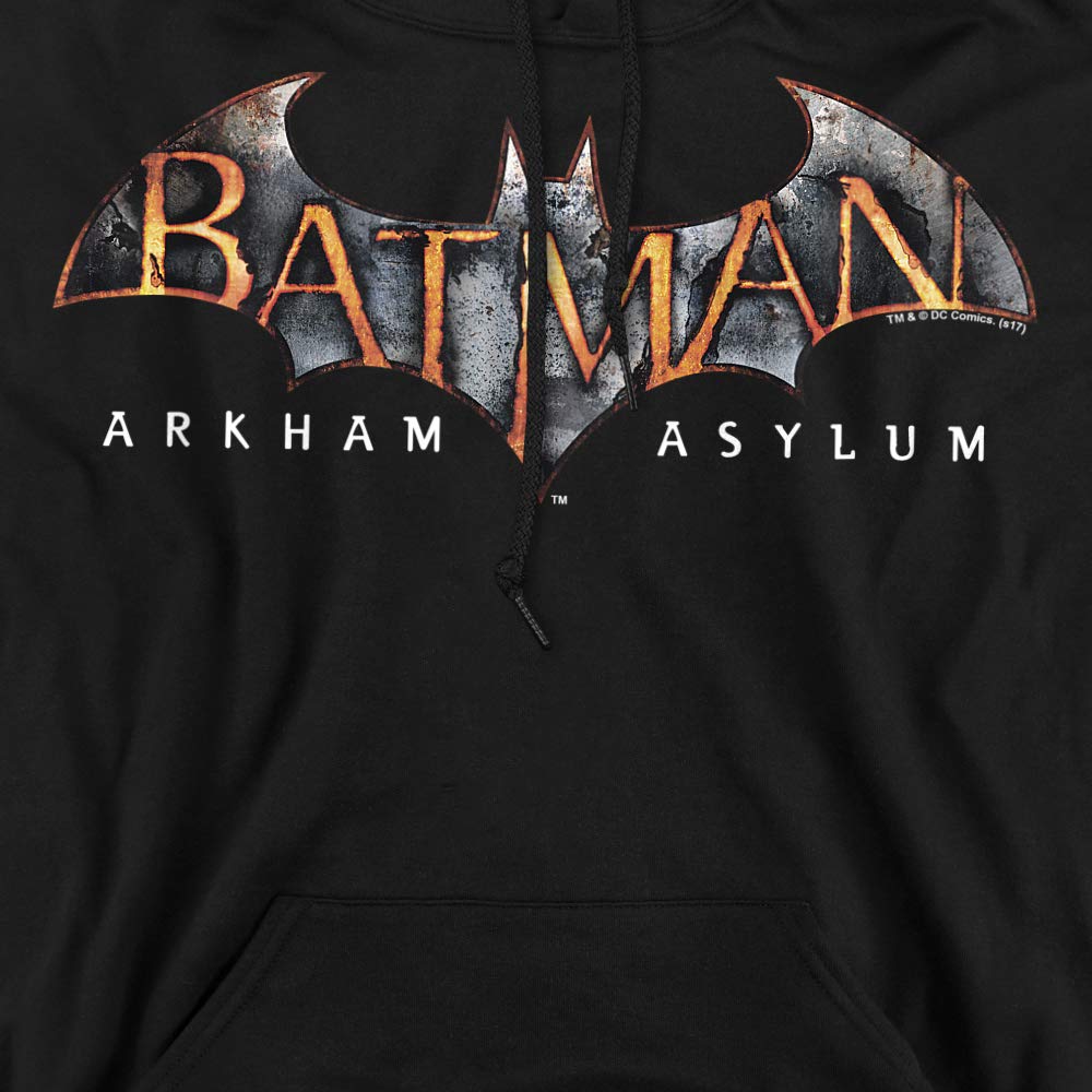 Batman Arkham Asylum Logo Unisex Hoodie - Pullover Sweatshirt for Men & Women - Perfect for Cosplay, Gaming & Casual Wear