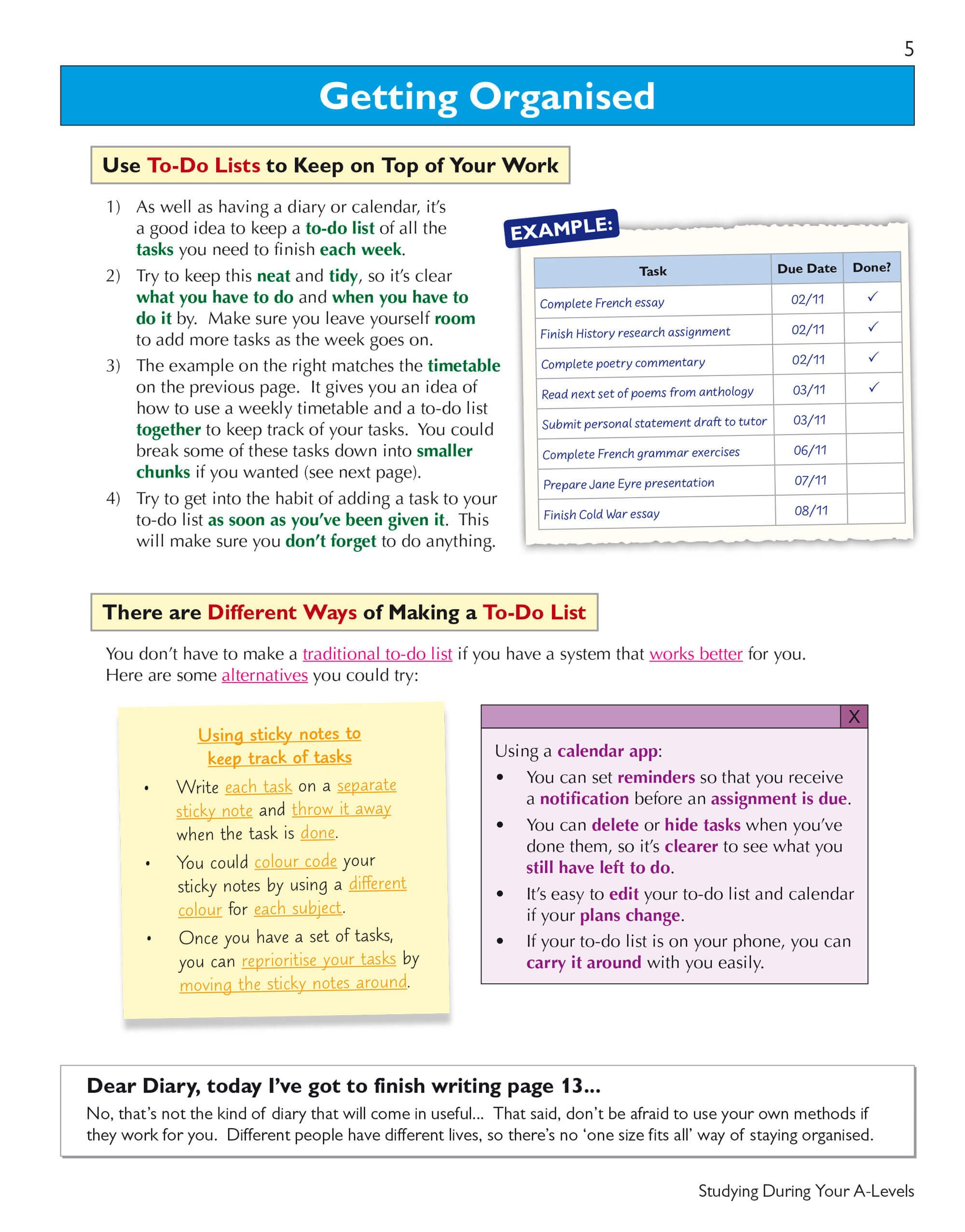 CGP A-Level Study Guide & Planner: Expert Revision Skills, Tips & Video Tutorials for 2025-2026 Exams | Perfect for High School Students Preparing for College Entrance