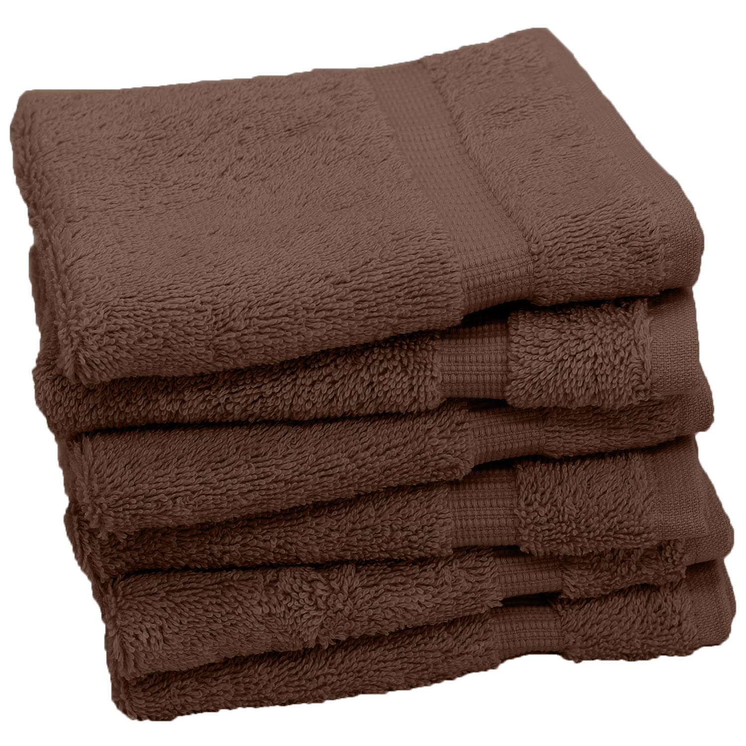 Premium 100% Turkish Cotton 700 GSM Luxury Washcloths Set of 6 - Ultra Soft Spa & Hotel Quality Face Towels for Makeup Removal, Facial Cleansing & Baby Care (13