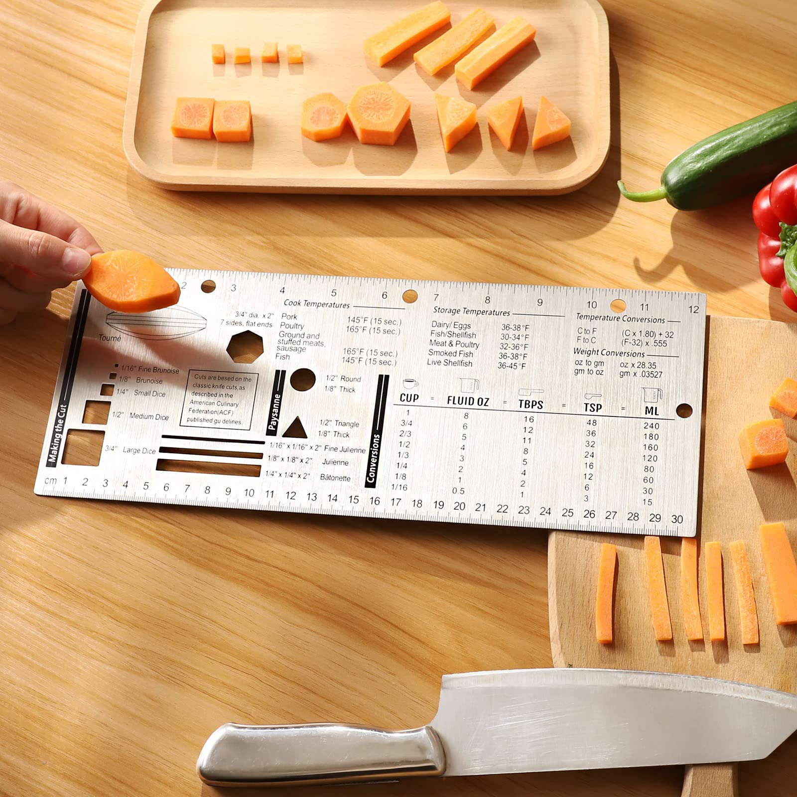 Professional Stainless Steel Kitchen Ruler - 12.28