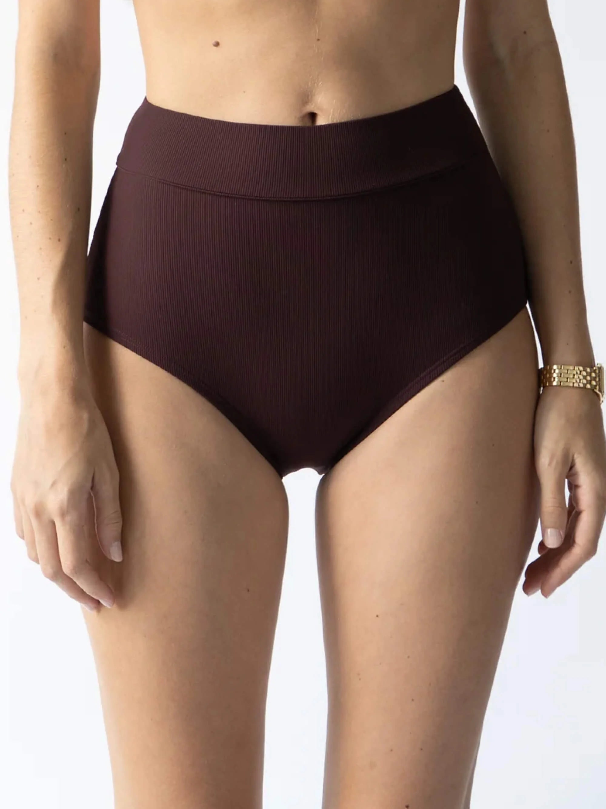 Joana High Rise Moderate Coverage Swim Bottom - Women's Regular Fit Swimwear for Beach & Pool | Comfortable & Stylish Swim Shorts for Sunbathing, Swimming & Vacation