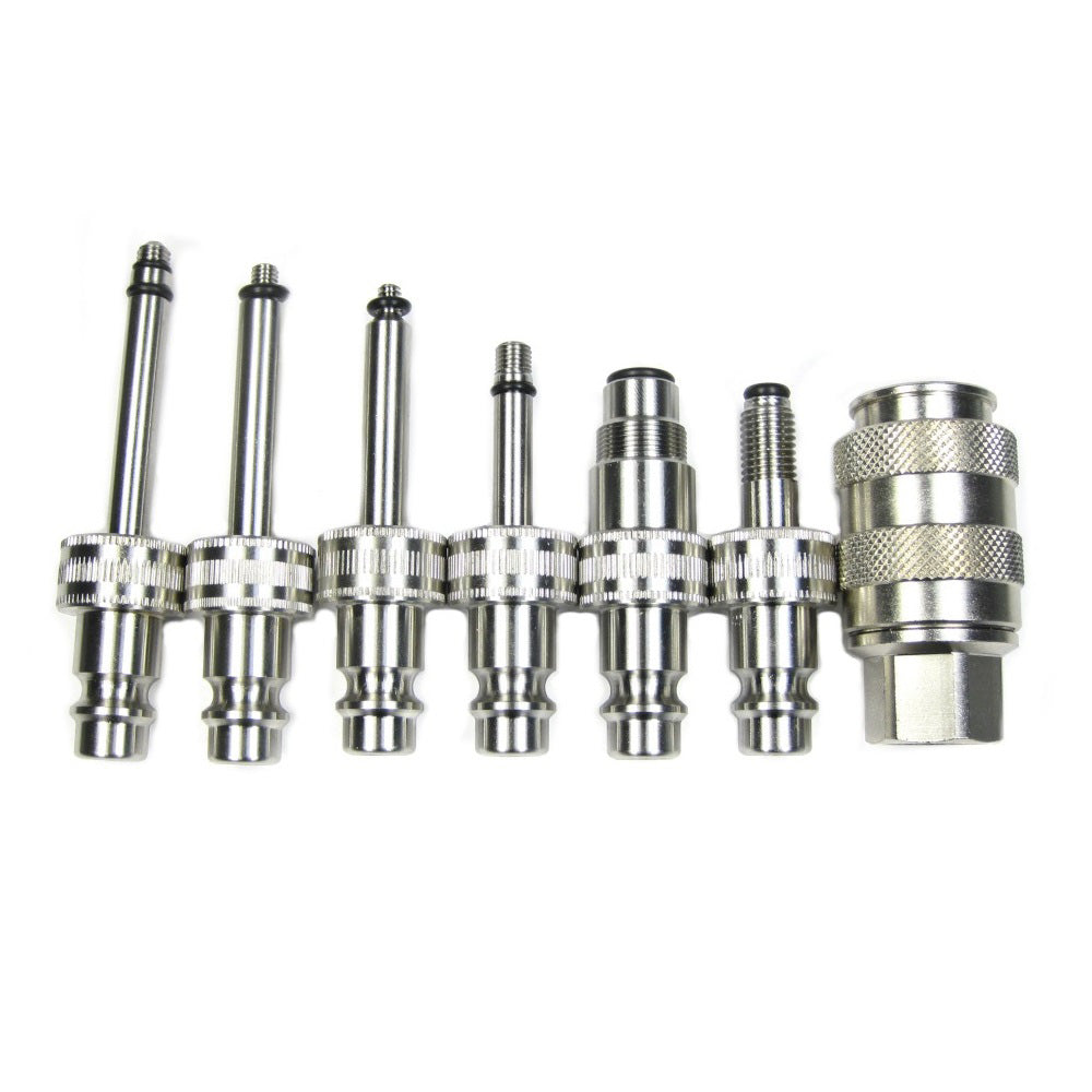 Anso Suspension Vacuum Bleed Adapters Set of 6 - Universal Brake Bleeding Kit for Cars, Trucks & Motorcycles - Perfect for DIY Mechanics & Professional Auto Repair Shops