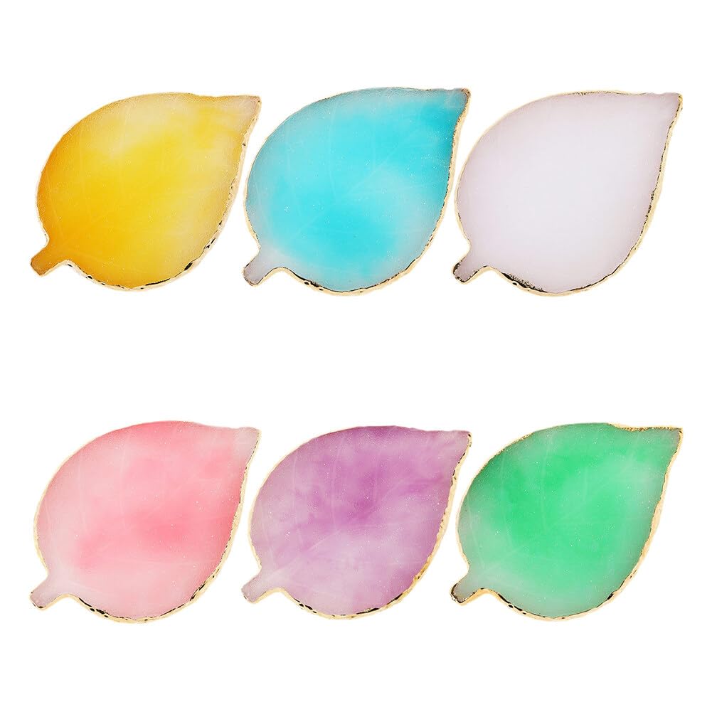 Resin Nail Art Palette - Professional Nail Polish Mixing Board with Leaf Design for Gel Polish Display & Manicure | Perfect for Nail Salons, DIY Nail Art & Cosmetic Makeup