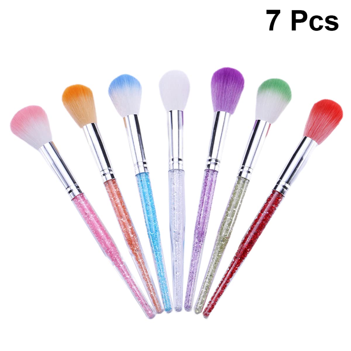 FRCOLOR 14-Piece Professional Manicure Set - Long Handle Nail Art Brushes, Diamond Powder Brush & Cleaning Tools for Salon & Home Nail Care | Perfect for Gel, Acrylic & DIY Nail Designs