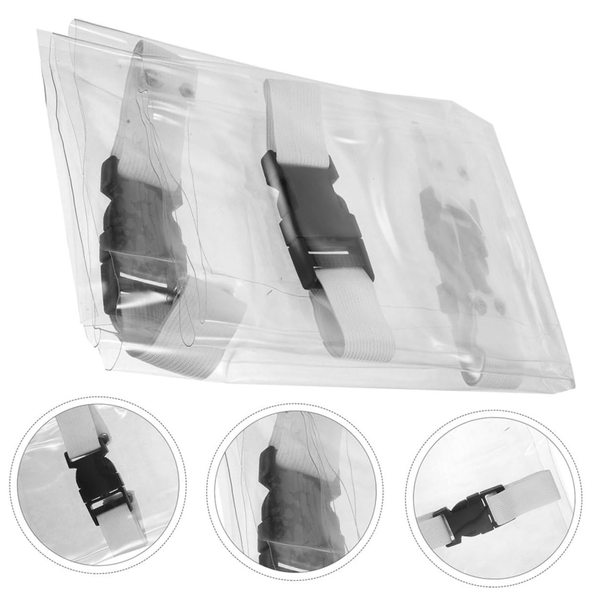 2-Pack Transparent Chair Foot Covers - Non-Slip Recliner Protector Pads, Furniture Leg Cushions for Hardwood Floors (Ideal for Office Chairs, Dining Chairs & Home Furniture Protection)