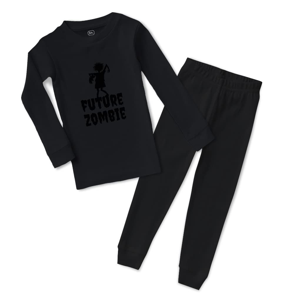 Custom Cotton Toddler Pajamas for Boys & Girls - Funny Future Zombie Print - Snug Fit Sleepwear for Kids | Perfect for Halloween, Birthday Gifts & Cozy Bedtime