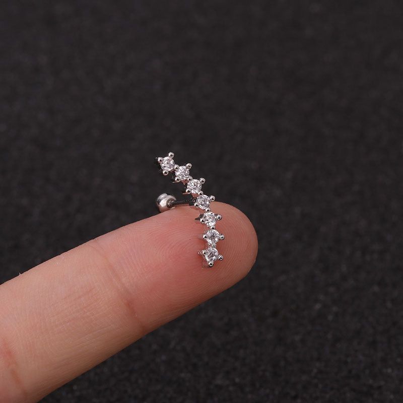 20G Rose Gold Cartilage Leaf Stud Earrings for Women | HSPJ19100 | Dainty & Elegant Jewelry for Everyday Wear, Parties & Gifts
