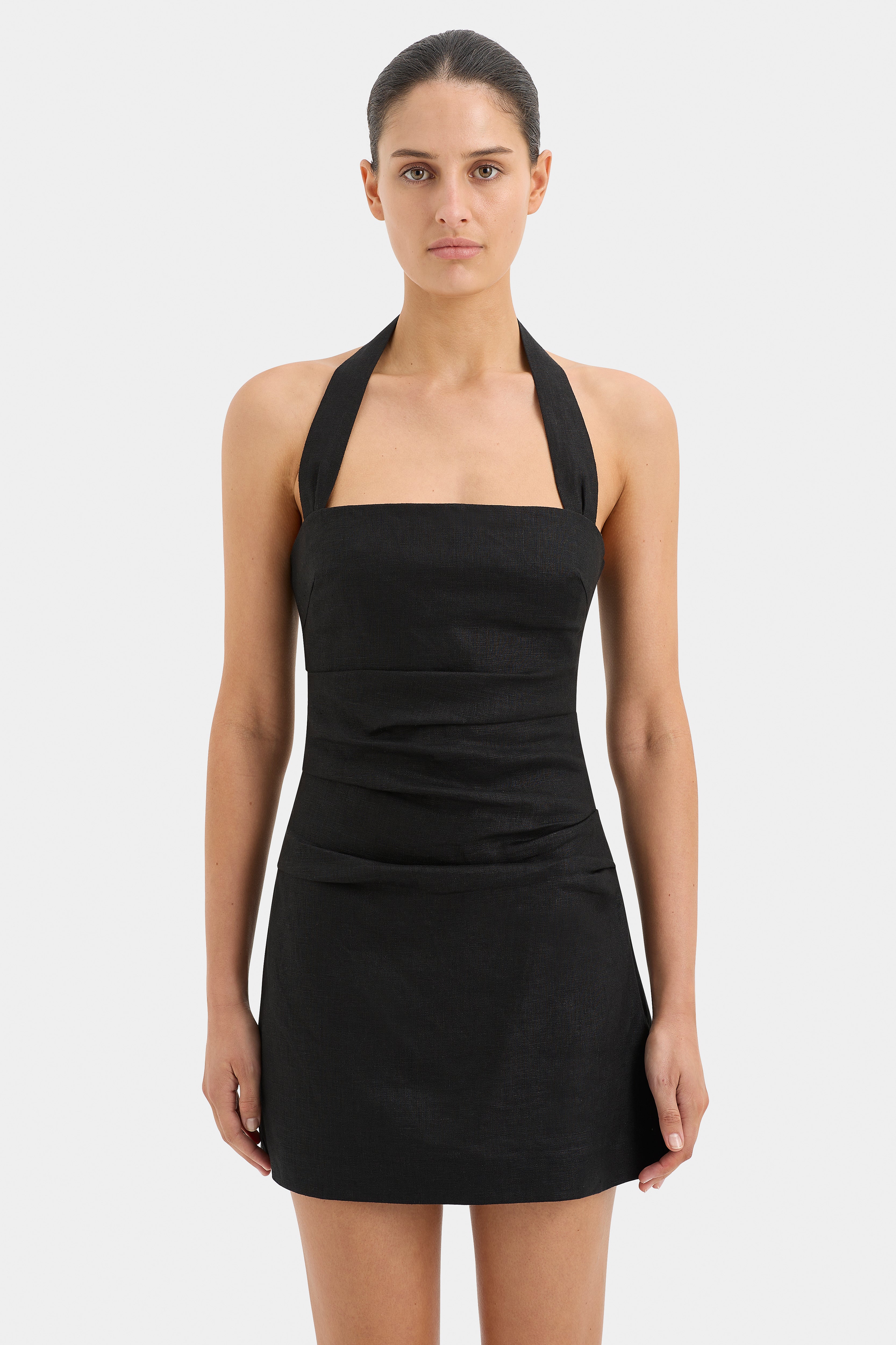 Noemi Halter Mini Dress - Women's Sexy Backless Summer Party Dress for Night Out, Club, Date Night & Beach Vacation