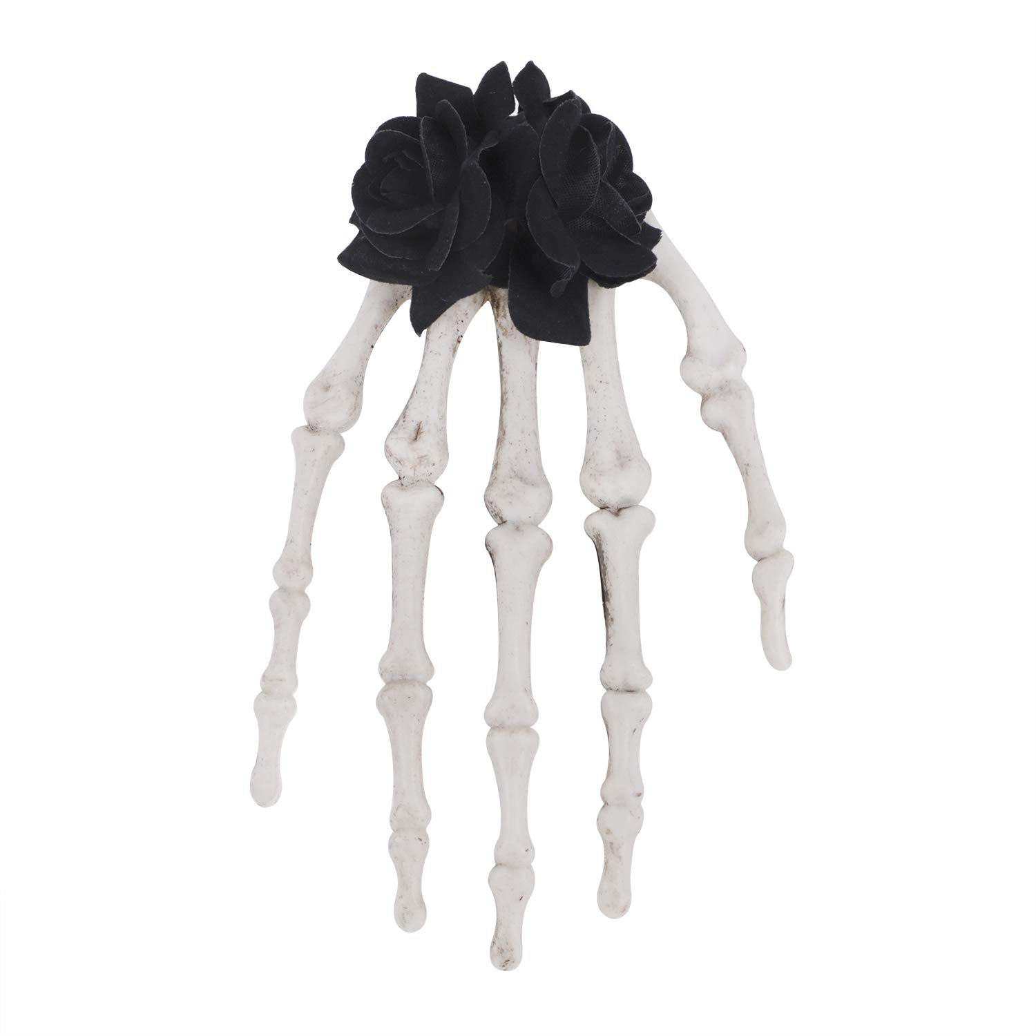 Gothic Punk Style Halloween Skeleton Hair Clips - Skull Hands Bone Claw Hairpins for Women, Devil Claw Barrettes Headwear for Prom Costume & Cosplay - Perfect for Halloween Parties, Gothic Fashion, and Punk Rock Outfits