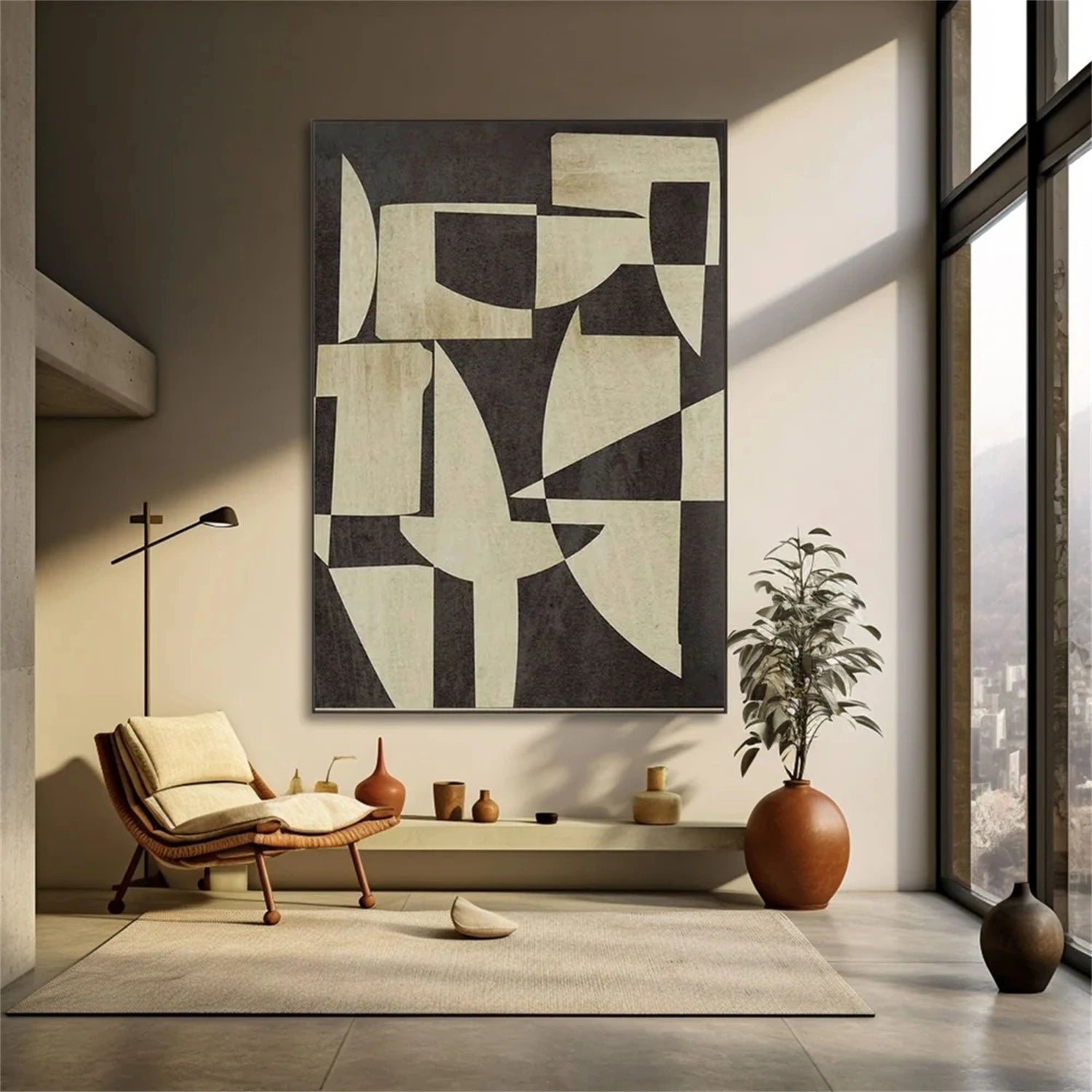 Abstract Tranquility Art Painting #WS212 - Modern Canvas Wall Art for Living Room, Bedroom & Office Decor