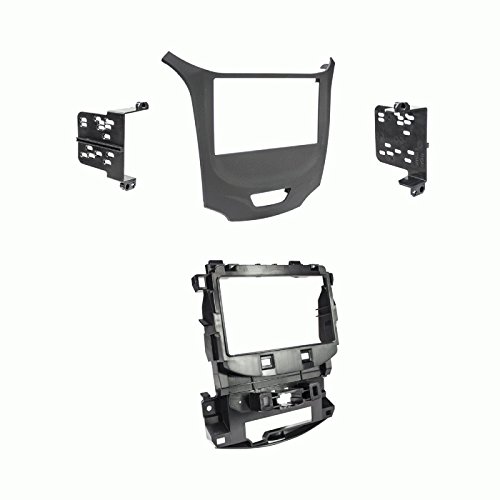 Double Din Car Stereo Dash Kit for 2016-2018 Chevy Cruze & Cruze Hatchback - Matte Black Trim Bezel with 7-Inch Radio Opening (RPO Code: IOA) - Perfect for Aftermarket Radio Installation & Car Audio Upgrades
