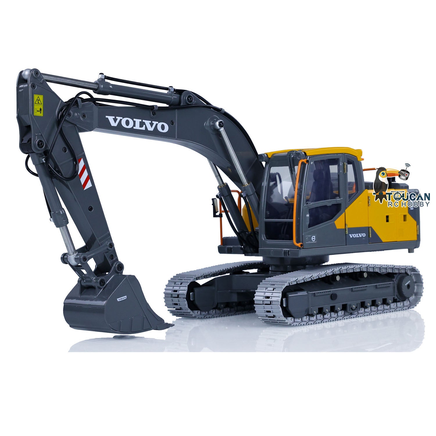 1:14 Scale RC Excavator Toy - Alloy Metal DoubleE E010 EC 160E Remote Control Construction Vehicle | Realistic Engineering Model for Kids & Adults | Outdoor Play, Construction Site Simulation, Birthday Gift for Boys