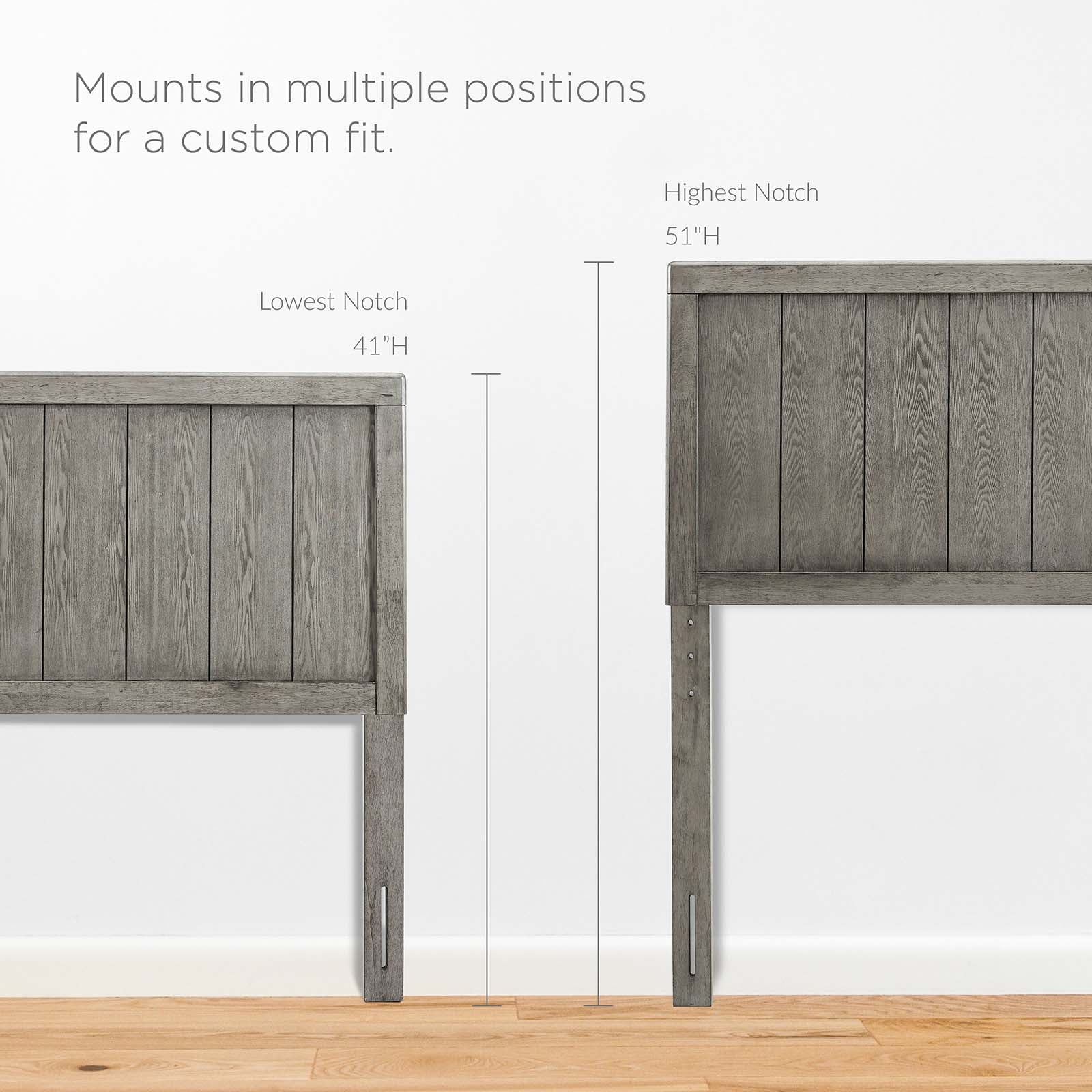 Alana Wood Platform Bed with Angular Frame - Modern Minimalist Bedroom Furniture for Small Spaces & Apartments