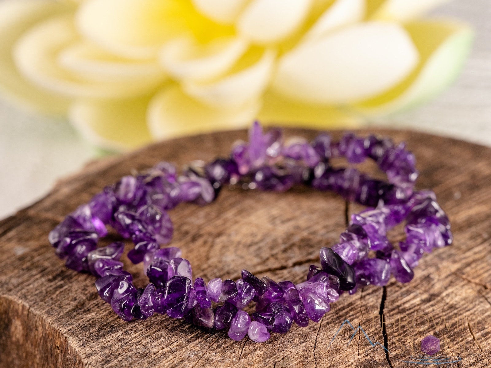 AMETHYST Crystal Necklace - Natural Chip Beads Long Pendant, Handmade Birthstone Jewelry for Women (E1687) | Perfect for Spiritual Healing, Meditation & Boho Fashion