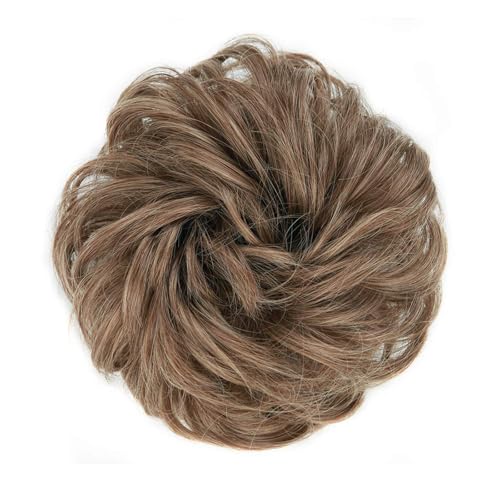 Curly&12/24# (Light Golden Brown Mixed Pale Golden Blonde)