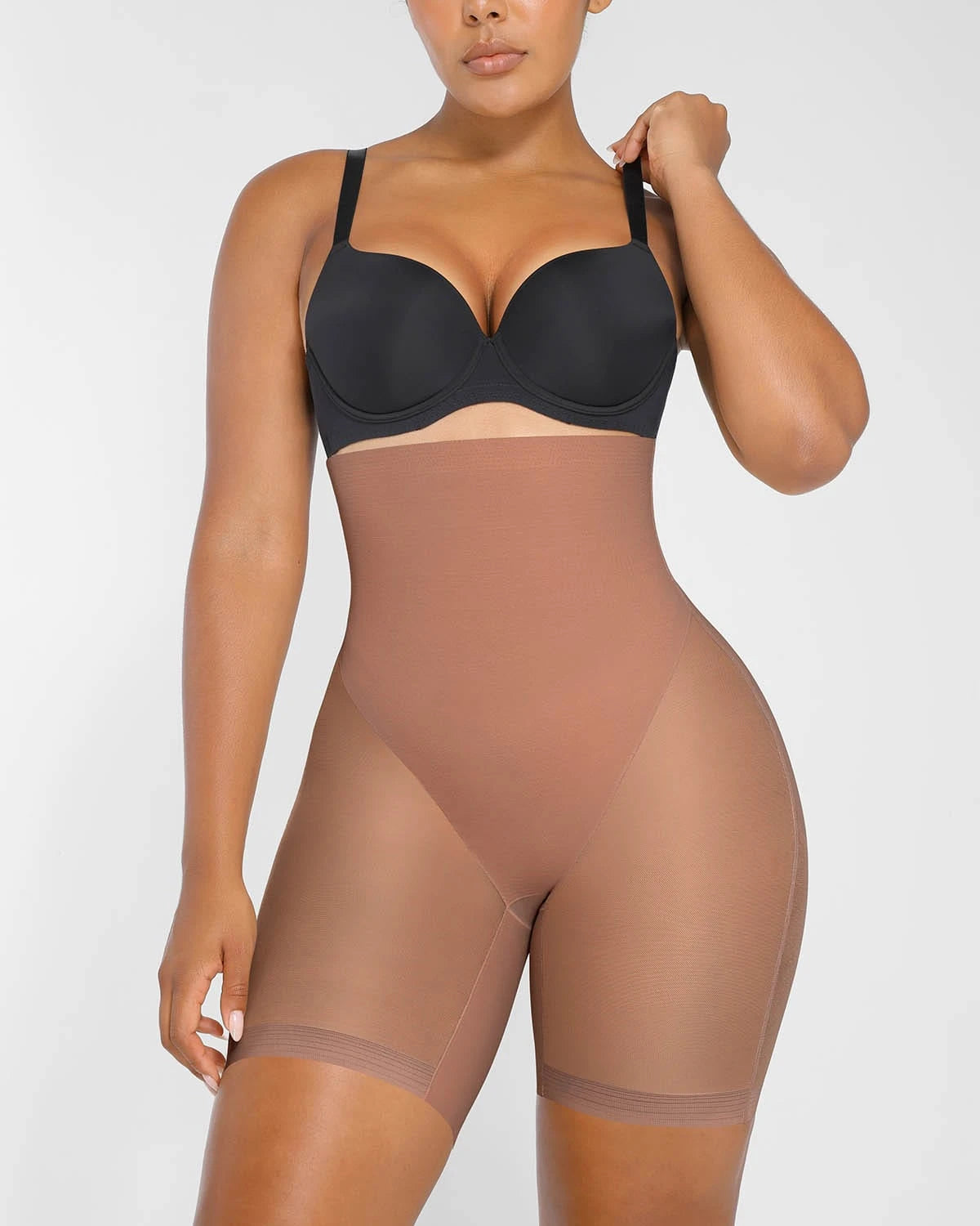 AirSlim® Mesh Smooth Butt Lifting Shorts for Women - High Waist Tummy Control Shapewear - Comfortable & Breathable for Workout, Yoga & Everyday Wear