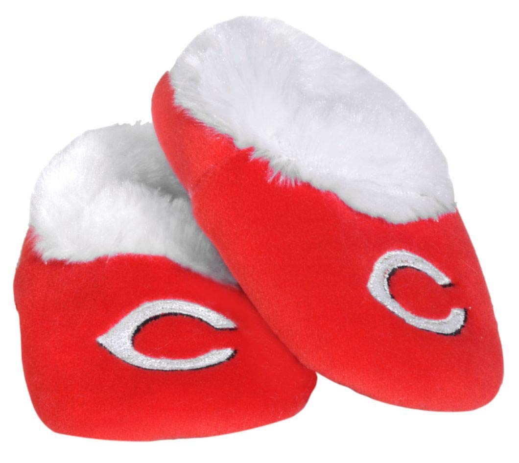 Cincinnati Reds Baby Bootie Slippers - Soft & Comfortable Infant Slippers for Boys & Girls - Perfect for Game Day, Nursery, and Playtime