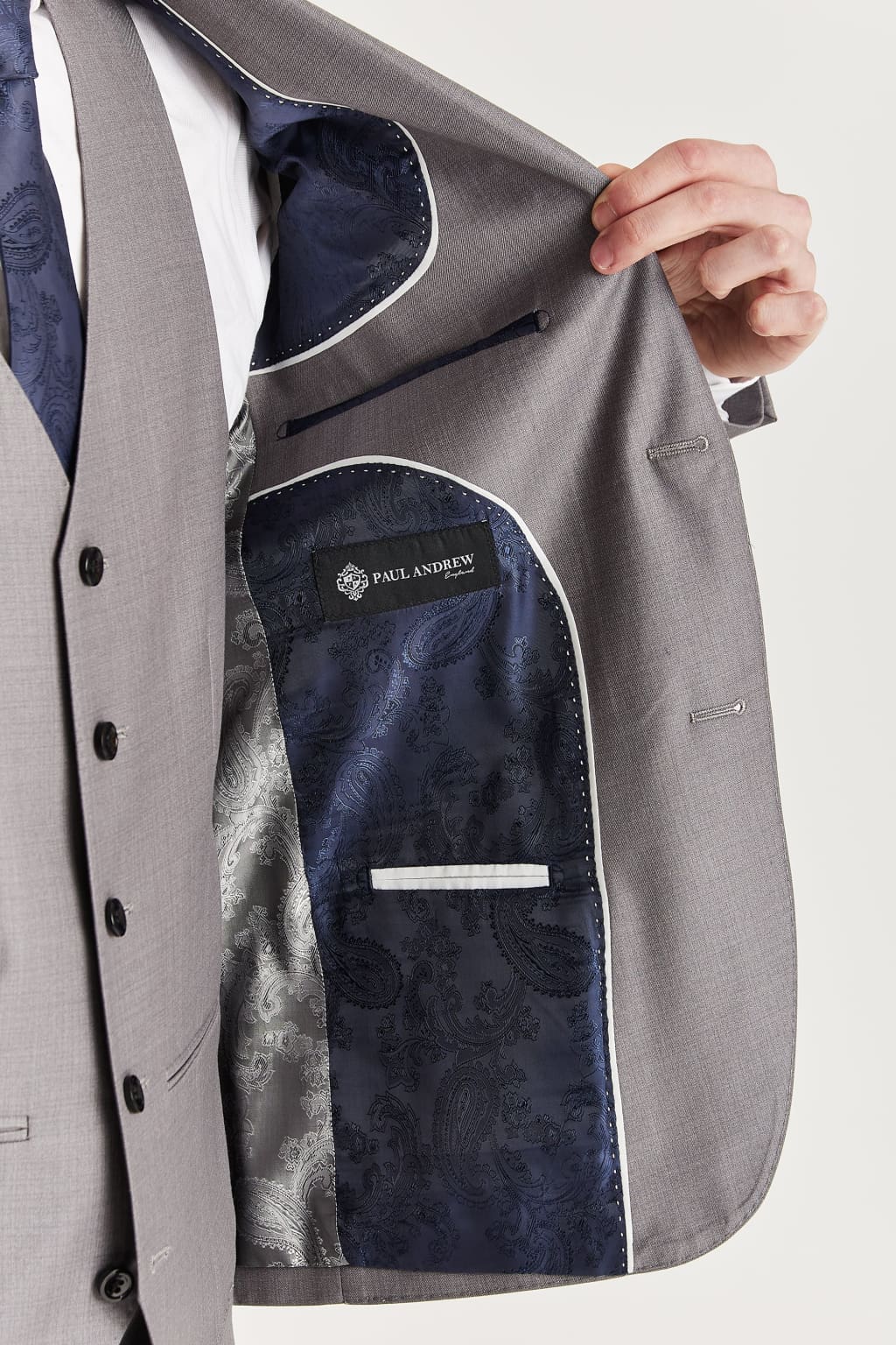 Edward Men's Grey Blazer Slim Fit Business Suit Jacket - Perfect for Office, Weddings & Formal Events