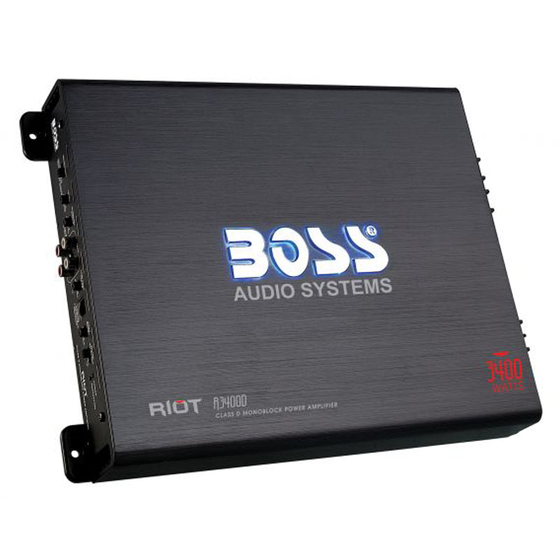 Boss R3400D Professional Car Audio Amplifier - High Power 4 Channel Amp for Car Stereo System, Home Theater, and DJ Setup | Perfect for Bass Boost and Clear Sound in Vehicles, Parties, and Events