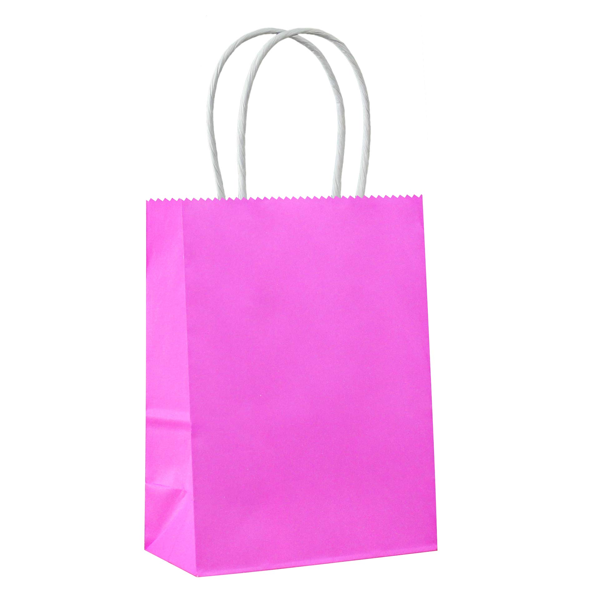 Adido 25-Pack Small Magenta Kraft Paper Gift Bags with Handles - 5.9