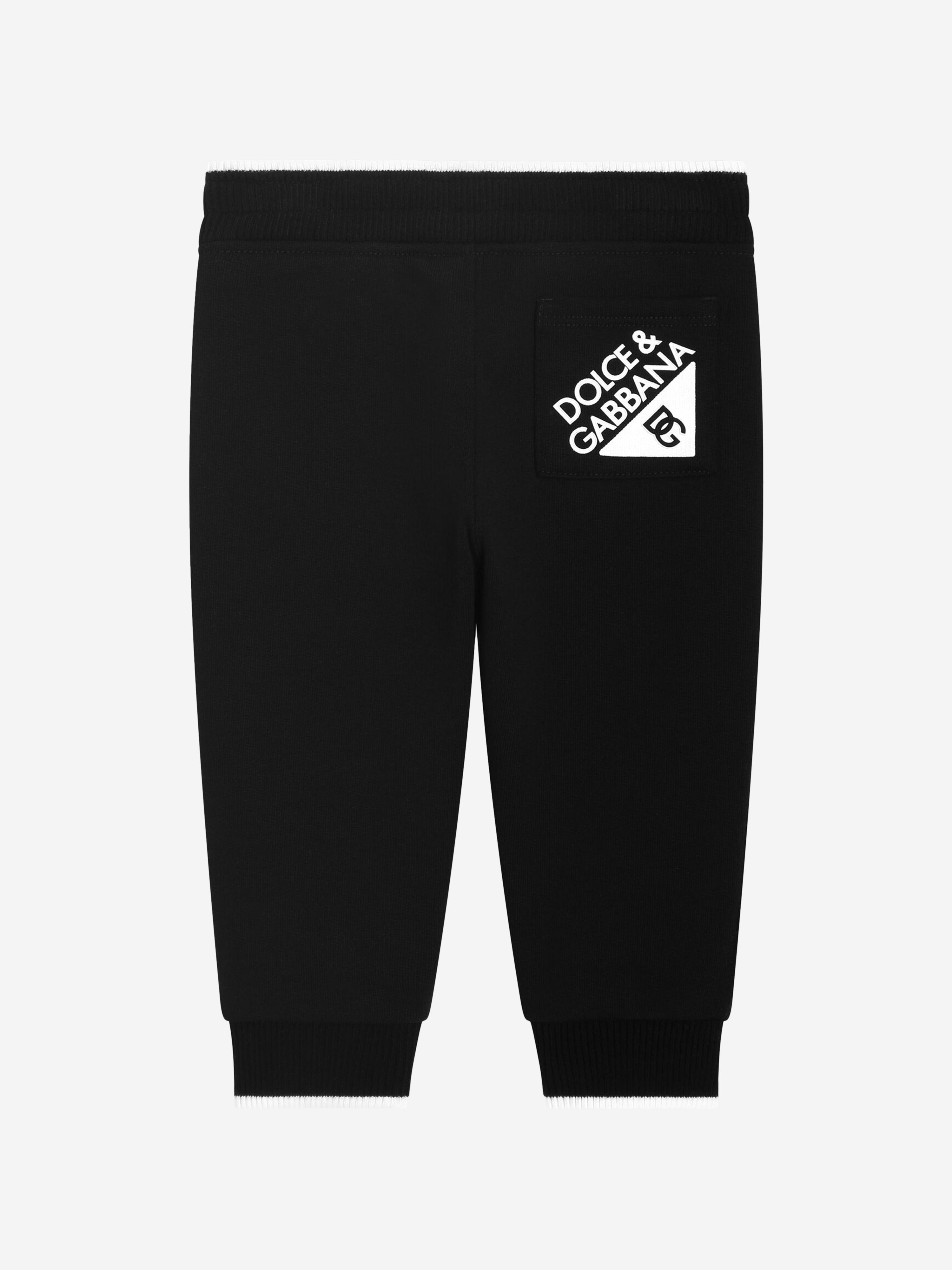 Black Baby Boys Logo Joggers Pants - Comfortable Cotton Jogger Pants for Toddler Boys, Perfect for Playtime, Outings & Casual Wear