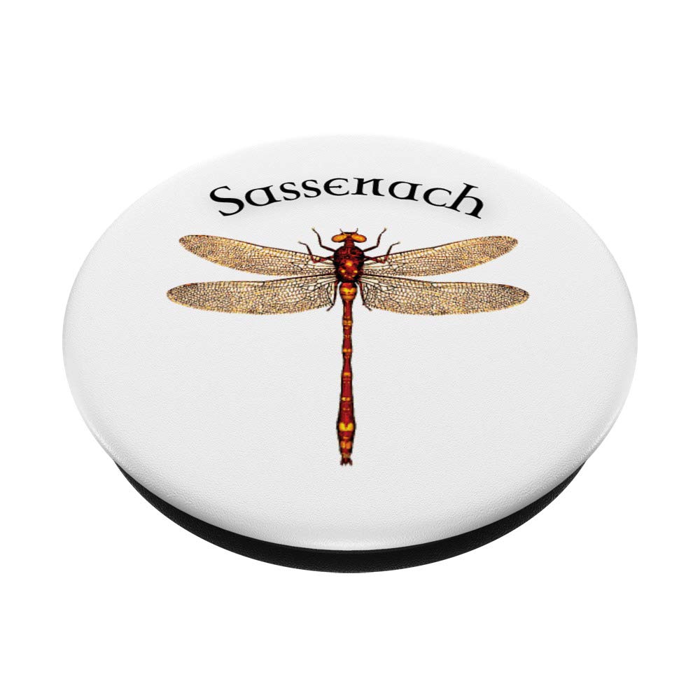 Outlander Inspired Amber Dragonfly PopSocket - Swappable Phone & Tablet Grip for Fans | Perfect for Reading, Travel & Everyday Use