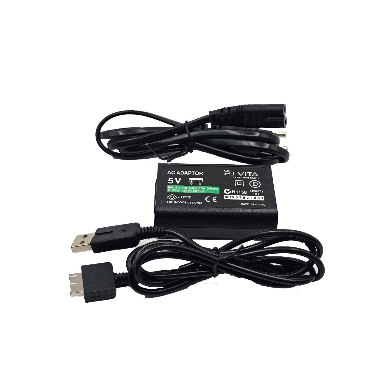 Original AC Power Adapter Charger for PS Vita - Replacement Power Supply Cord for Sony PlayStation Vita 1000/2000 - Perfect for Gaming at Home or Travel