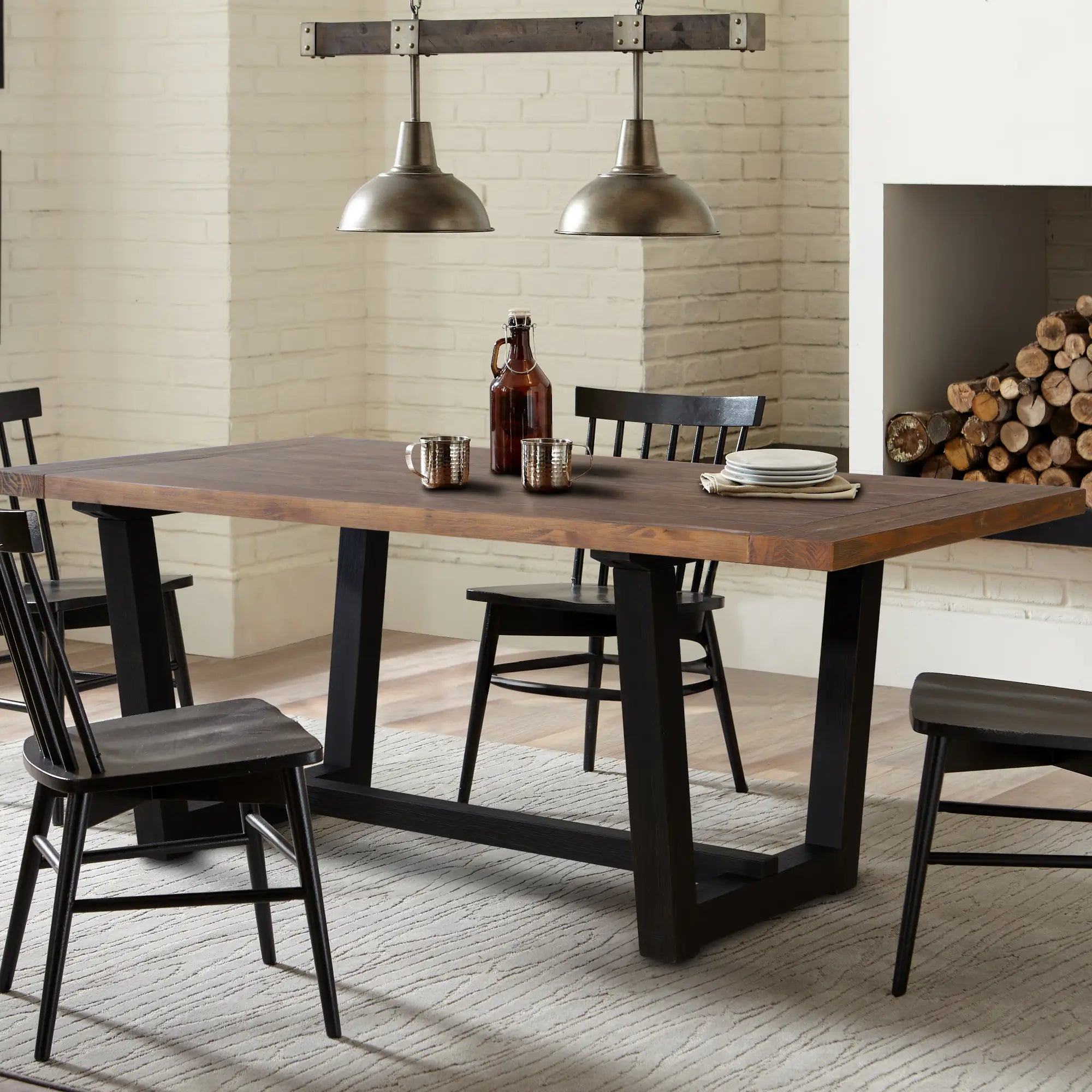 Customizable Cascais 72-Inch Modern Dining Table - Extendable Wooden Table for 8-10 People - Perfect for Family Gatherings & Dinner Parties