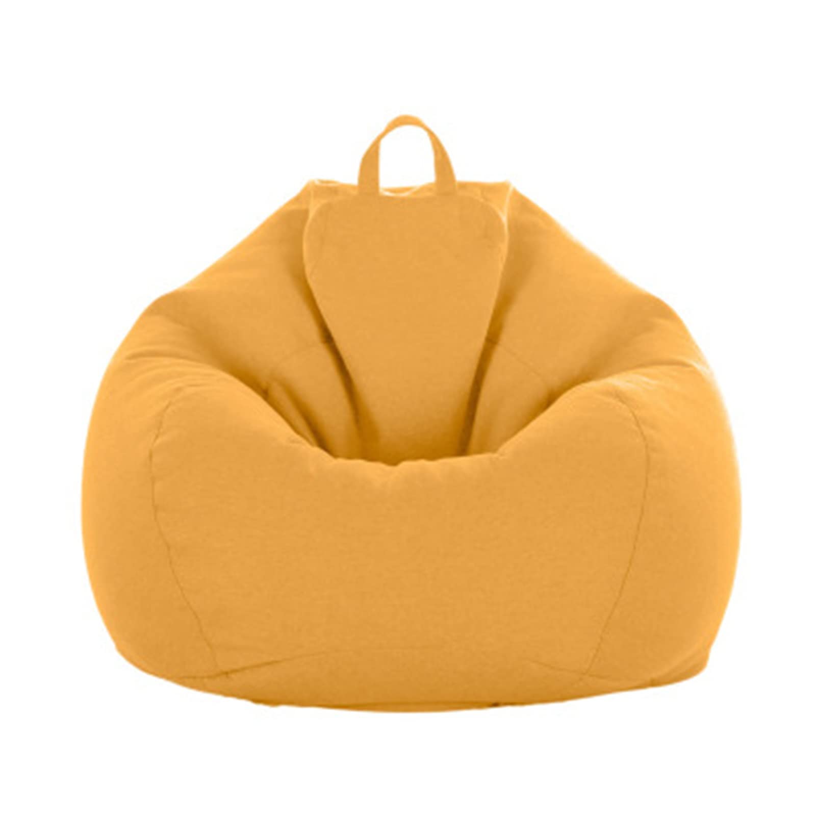 Premium Bean Bag Chair Cover - Black Recliner & Pouf Cover for Soft Toys - Indoor/Outdoor Lounge Chair Cover - 70x80cm (27.6x31.5in) - Perfect for Living Room, Patio, Dorm & Kids Play Area