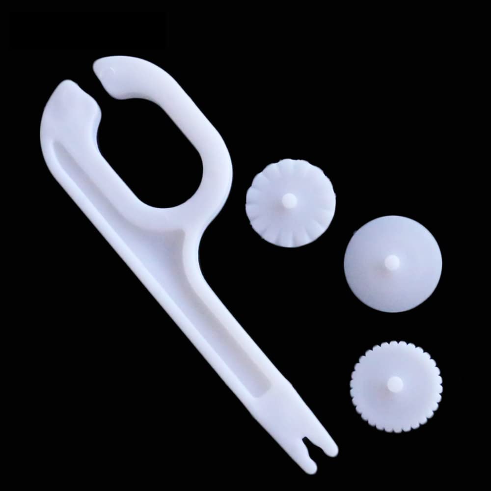 4PCS Fondant Cake Decorating Tools Set - Sugar Paste Cutting Wheel, Embosser Roller & Icing Stitching Cutter for Professional Baking | Perfect for Wedding Cakes, Birthday Parties & DIY Desserts