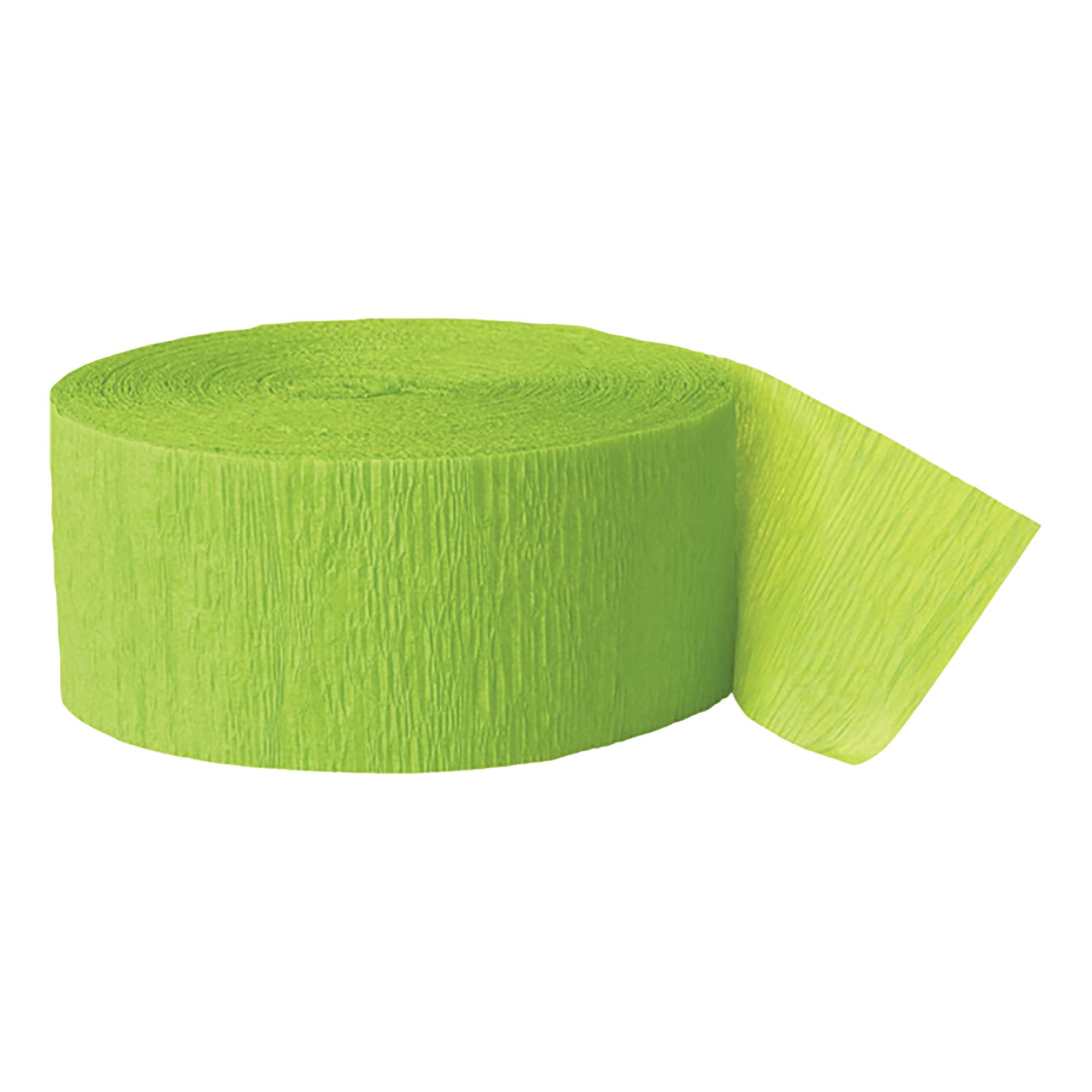 81ft Crepe Streamer Roll - Lime Green Party Decorations for Birthday, Wedding & Holiday Celebrations