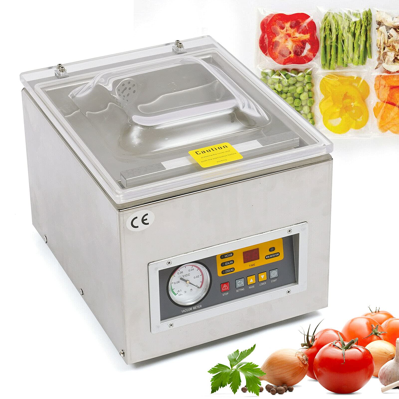 Commercial Chamber Vacuum Sealer Machine Z-260C - 110V Heavy Duty Food Packaging Sealer for Kitchen, Restaurant & Home Use | Perfect for Meal Prep, Sous Vide, Food Storage & Long-Term Preservation