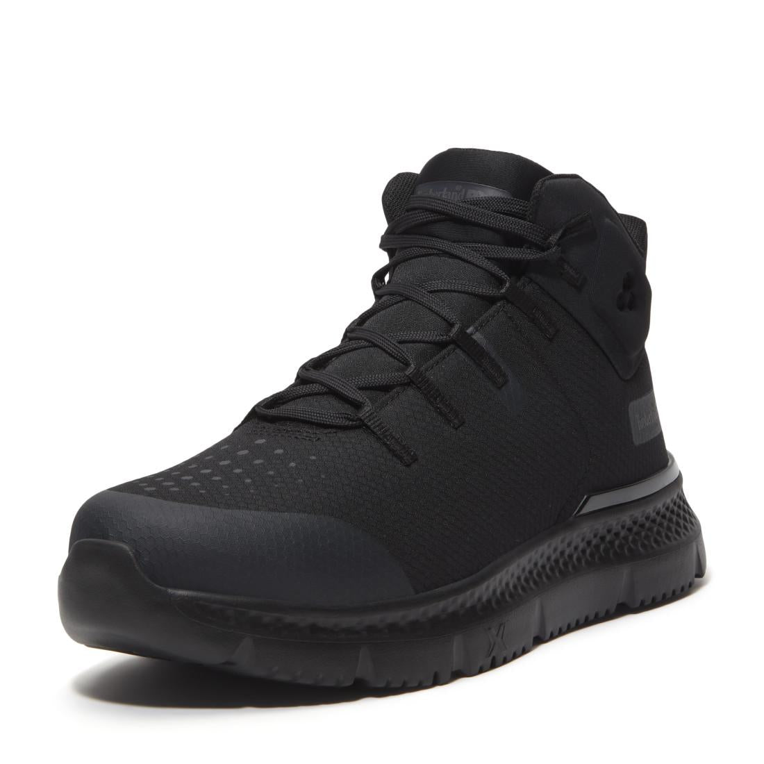 Intercept Puncture Resistant Steel Toe Work Boots - Black Ripstop Safety Shoes for Construction & Industrial Work | Heavy Duty Men's Work Boots for Warehouse, Oil Rig & Outdoor Jobs
