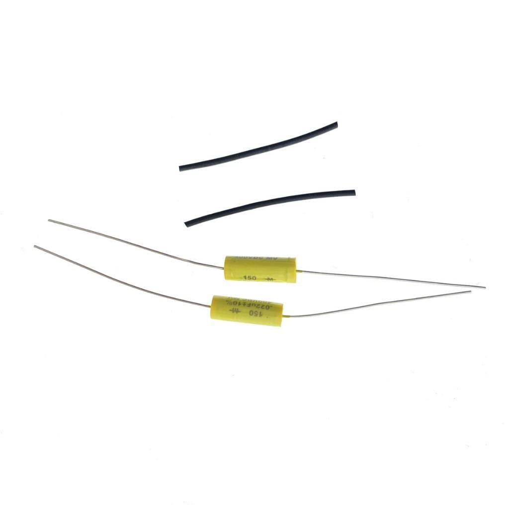 2-Pack Mallory .022uf Tone Capacitors for Electric Guitar & Bass - Upgrade Your Sound for Rock, Blues & Jazz Performances