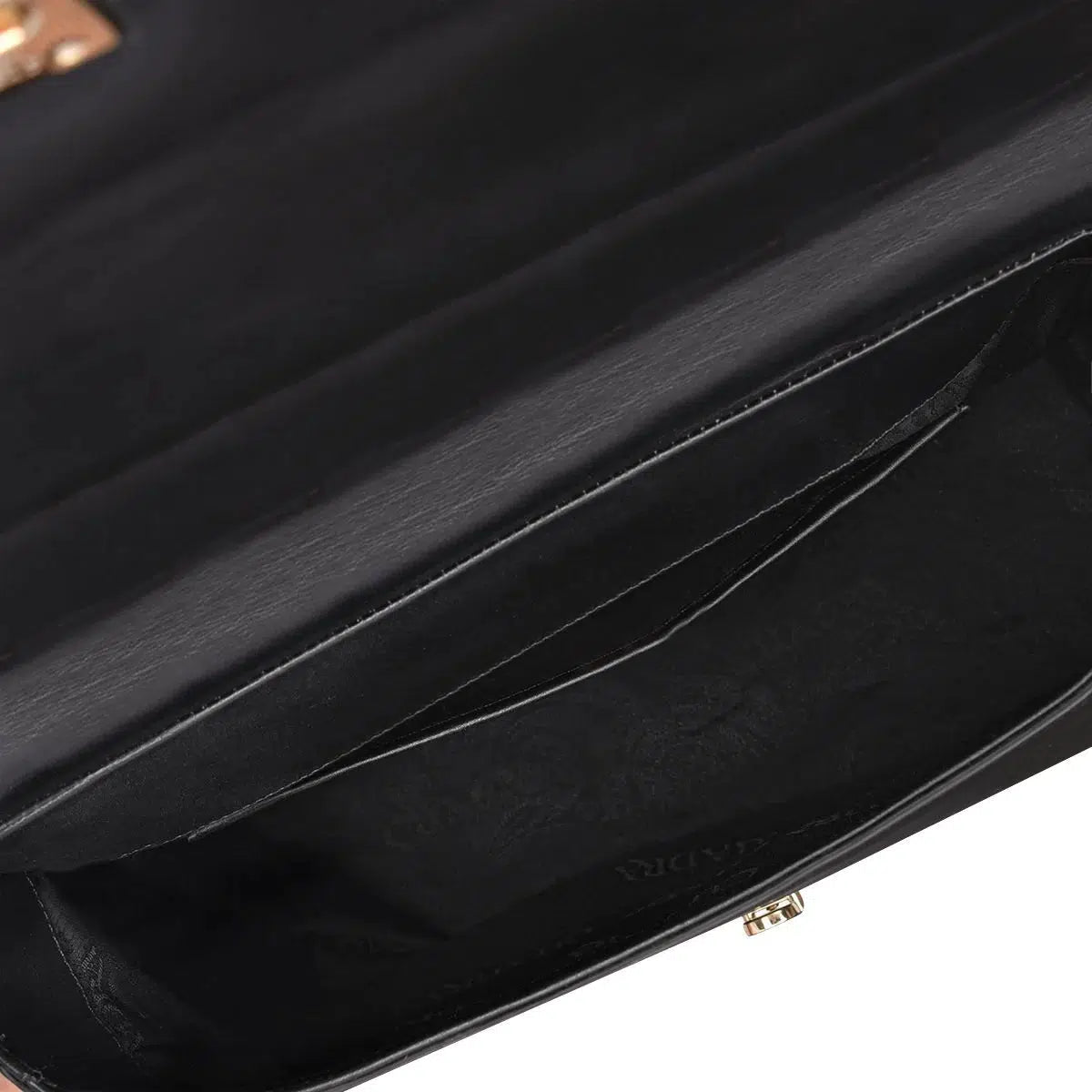 BOD22MA Women's Fashion Stingray Shoulder Bag - Elegant Black Dress Clutch for Evening Parties, Date Nights & Special Occasions