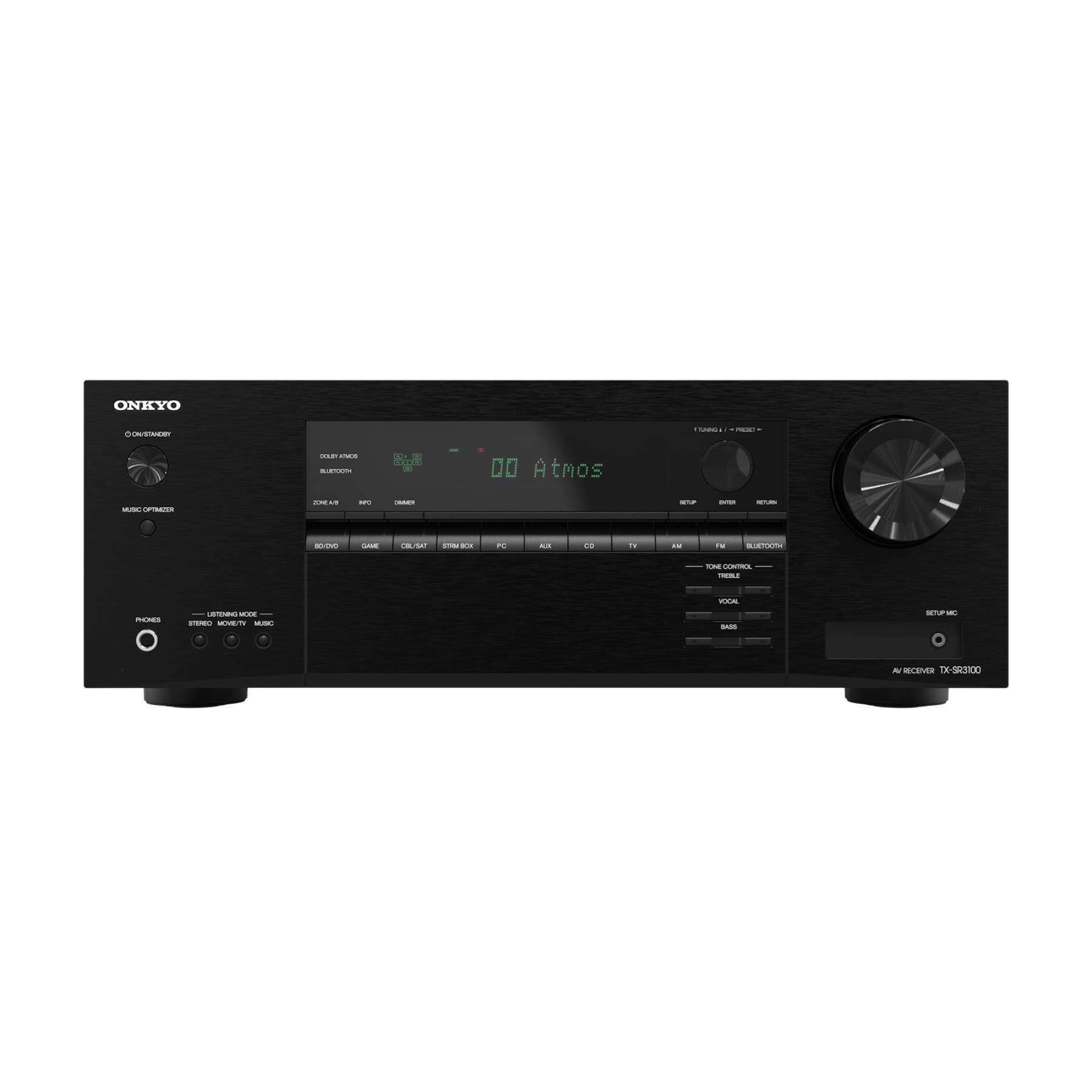 Onkyo TX-SR3100 5.2 Channel AV Receiver with Dolby Atmos - Home Theater Surround Sound System for Movies, Music & Gaming