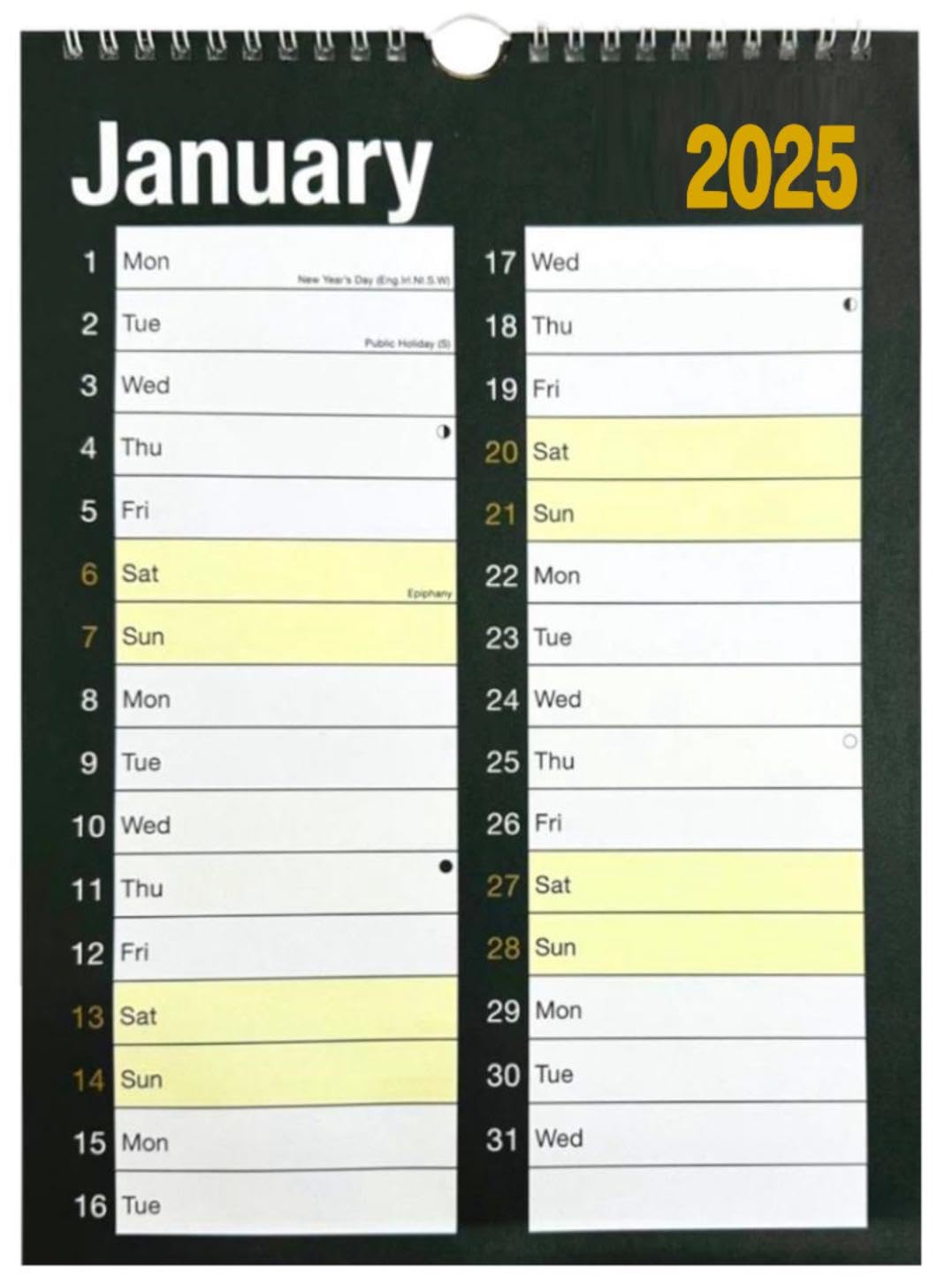 2025 Wall Calendar for Home & Office - Large Print Monthly Planner with Easy-to-View Design | Perfect for Desk Organization, Gift Giving & Year-Round Planning