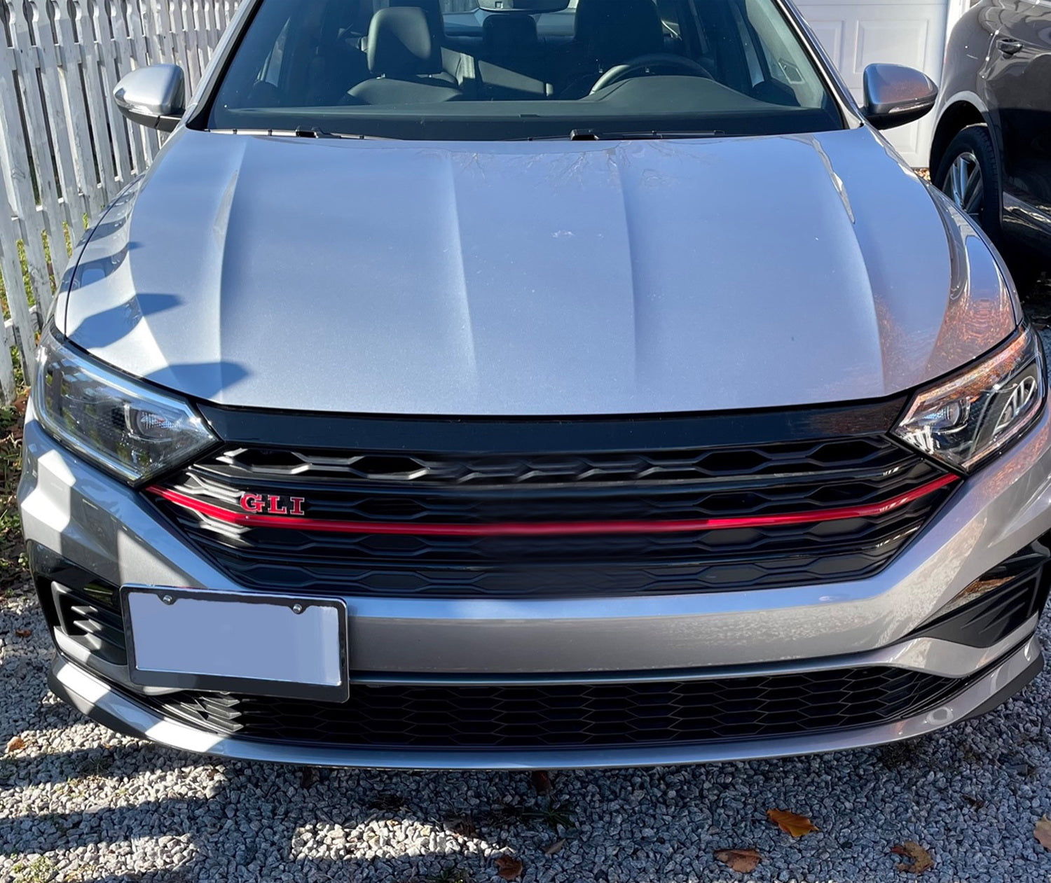 VW Jetta 2019-2023 Front Bumper Tow Hook License Plate Mounting Bracket - Heavy Duty Universal Fit for Aftermarket Plates - Perfect for Car Shows & State Compliance
