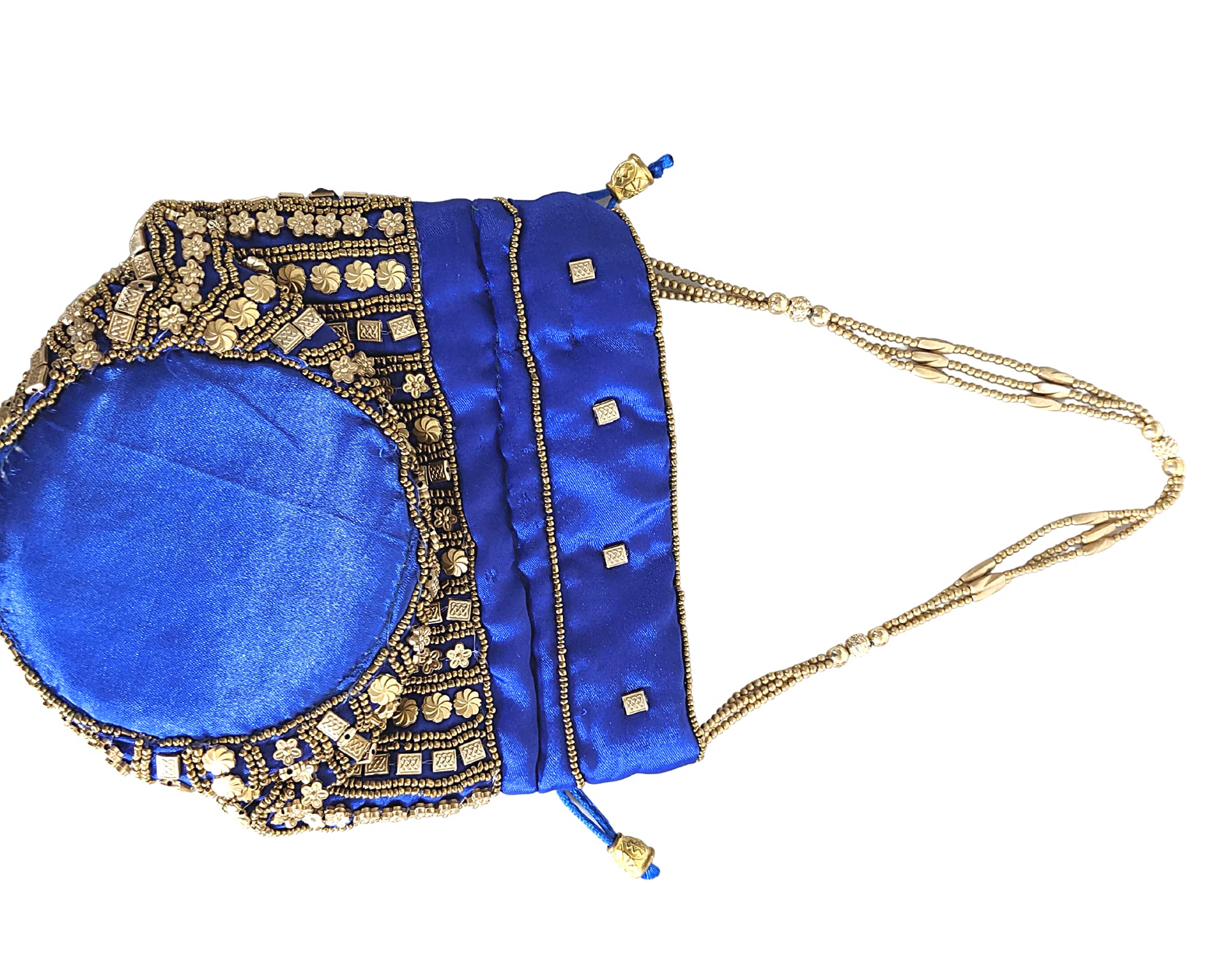 Indian Potli Bags | Embroidered Wedding Purse | Mini Drawstring Bucket Bag in Vibrant Colors | Perfect for Bridal Accessories, Mehndi Favors & Festival Gifts