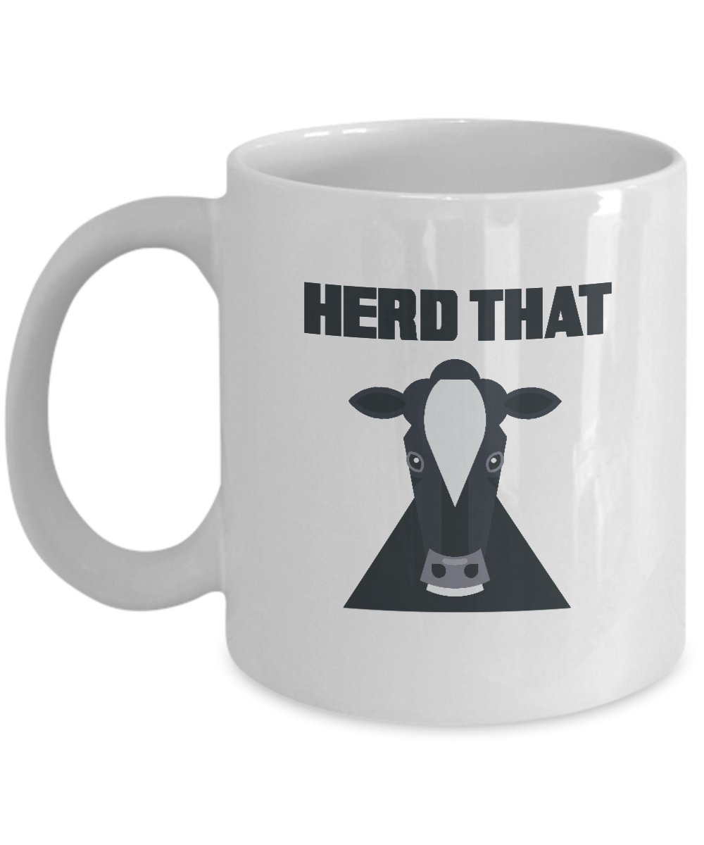 11 Oz Ceramic Cow Coffee Mug - Funny Farm Themed Gift - Perfect for Farmers, Cow Lovers & Coffee Enthusiasts - Great for Home, Office & Farmhouse Decor