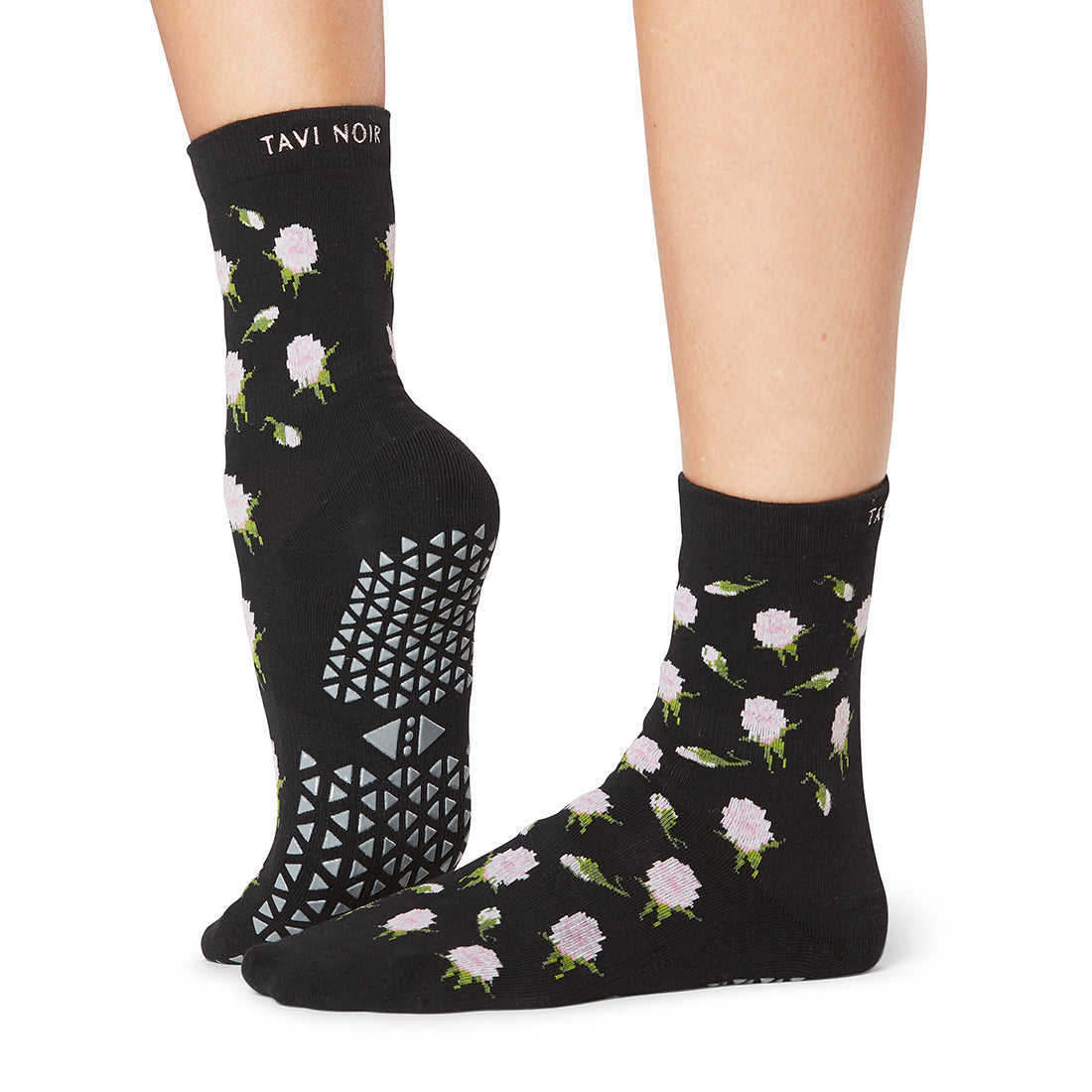 Tavi Noir Jess Grip Socks - Non-Slip Yoga Socks for Women, Anti-Skid Workout Socks with Grips for Pilates, Barre, Dance & Home Use