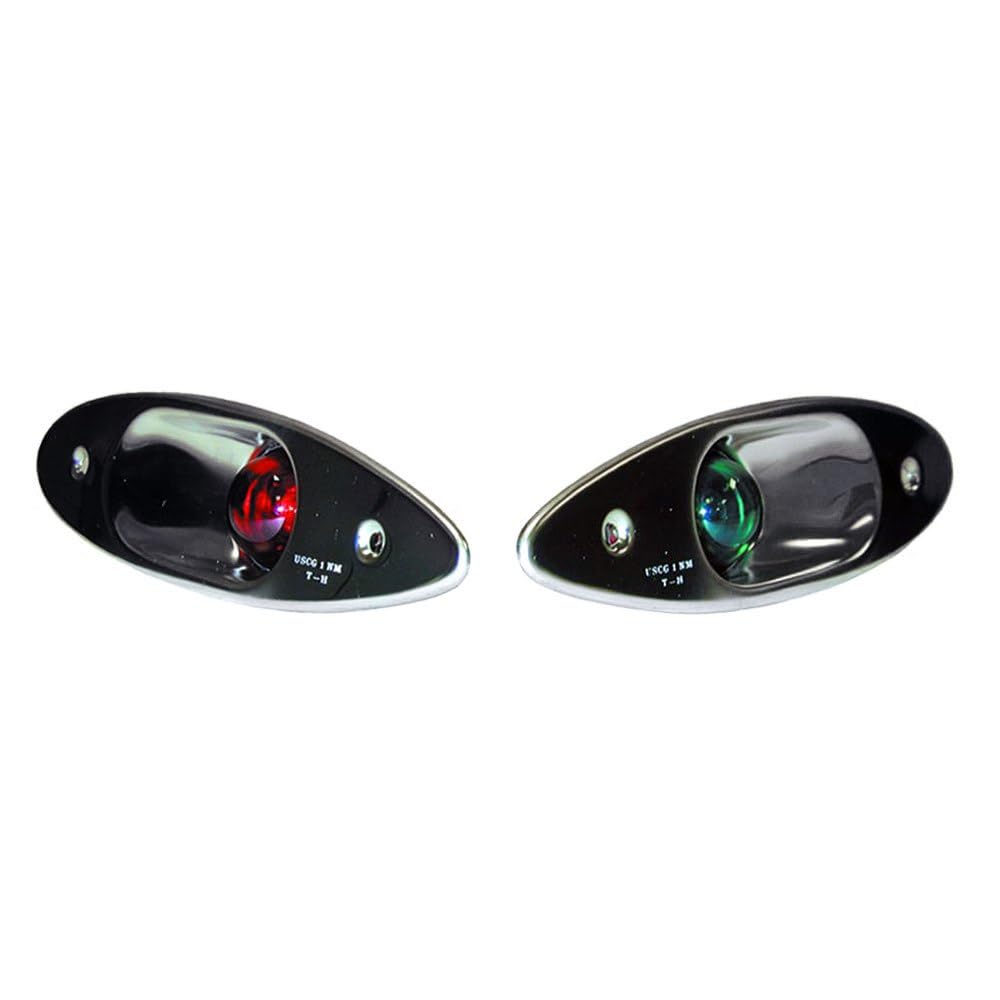 T-H Marine Supply Shark Eye LED Boat Lights - 1 Pair for Enhanced Nighttime Navigation & Safety on Water