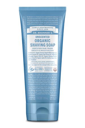 Dr. Bronner's Organic Unscented Baby Shaving Soap - Gentle & Hypoallergenic for Sensitive Skin | Perfect for Newborns & Toddlers