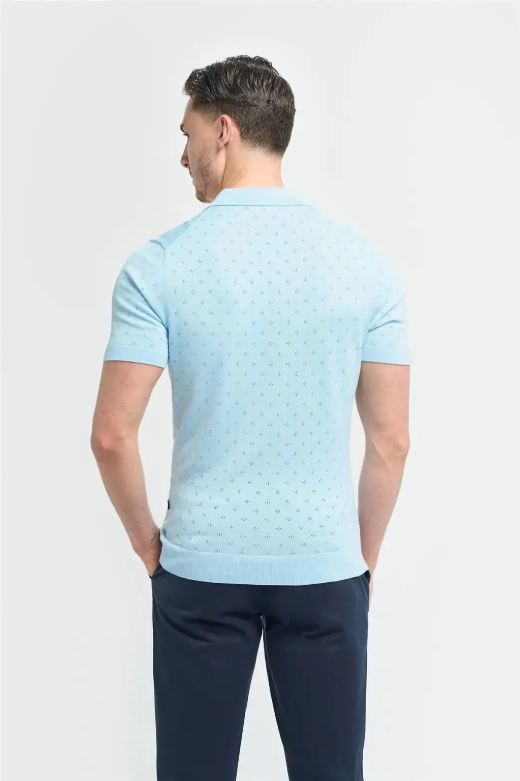 Cavani Men's Alfan Cuban Collar Knitted Polo Shirt - Stylish Casual Summer Shirt for Men | Perfect for Beach, Vacation & Outdoor Activities