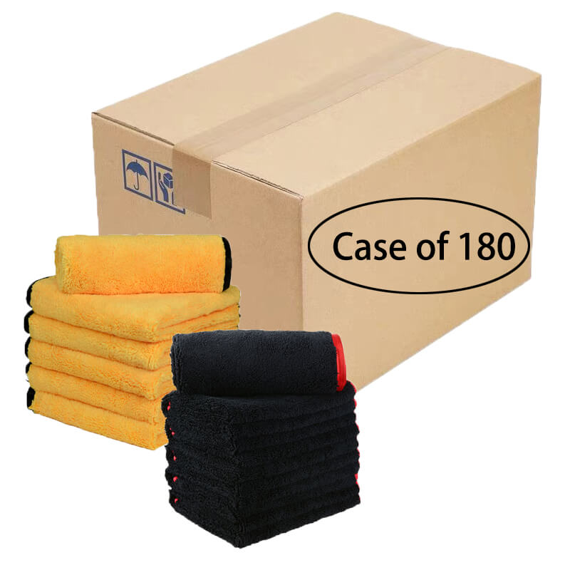 Premium Microfiber Towels for Car Detailing, Gym & Home - Ultra Absorbent Quick Dry Cloth - Bulk Pack of 180 - Professional Cleaning & Polishing Accessories